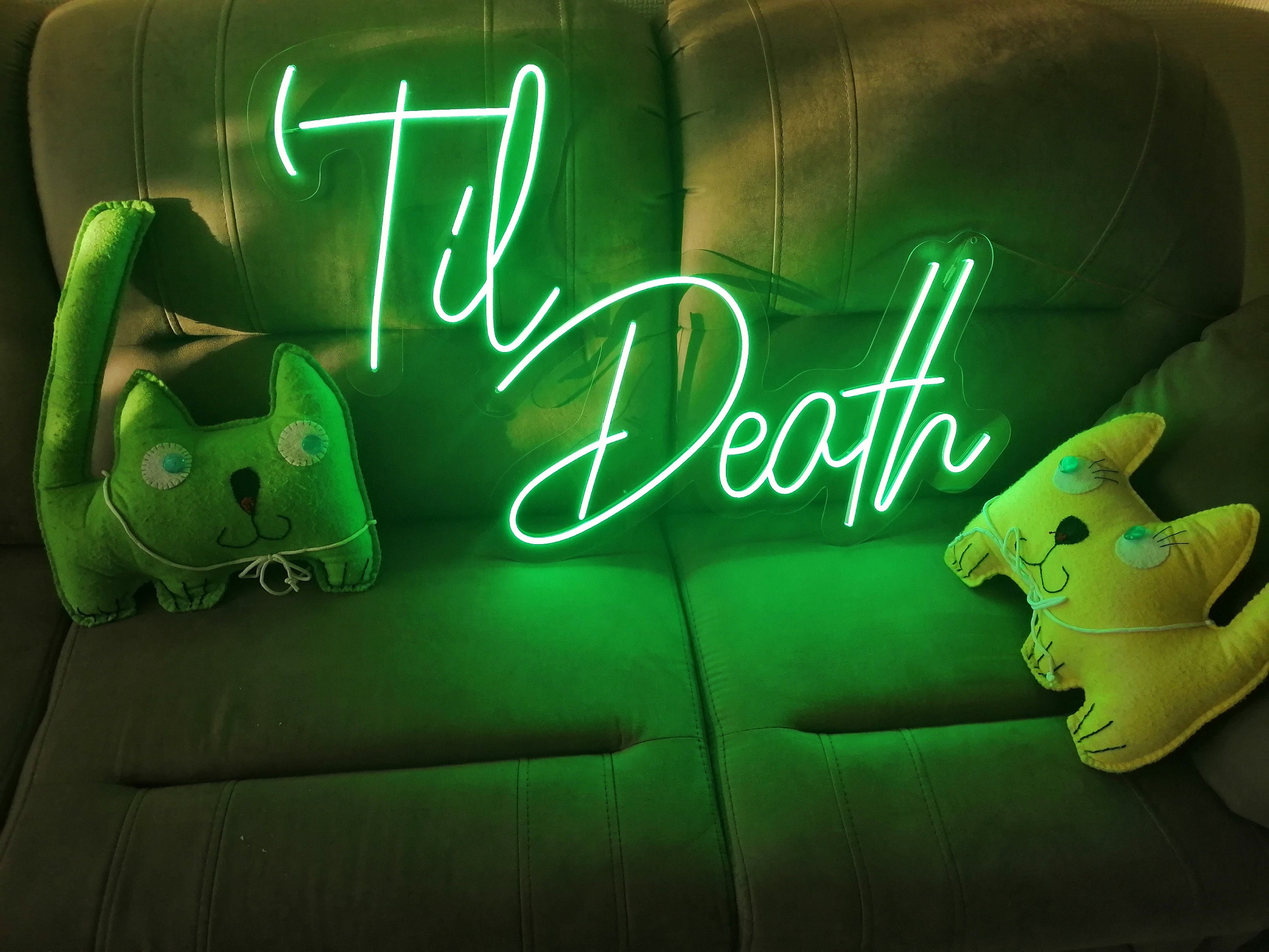 Til Death Neon Sign, Til Death Wedding Decor, Led Til Death Neon Sign, Til Death, Til Death Do Us Party Led Neon, Neon Sign Wedding Decor