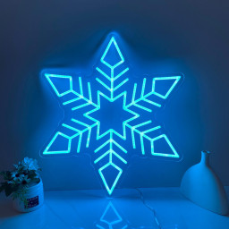Snowflake Neon Sign Snowflake Neon Wall Art Christmas Led Light Sign Custom Neon Sign Christmas Party Decor Home Party Neon Bar Sign Gifts