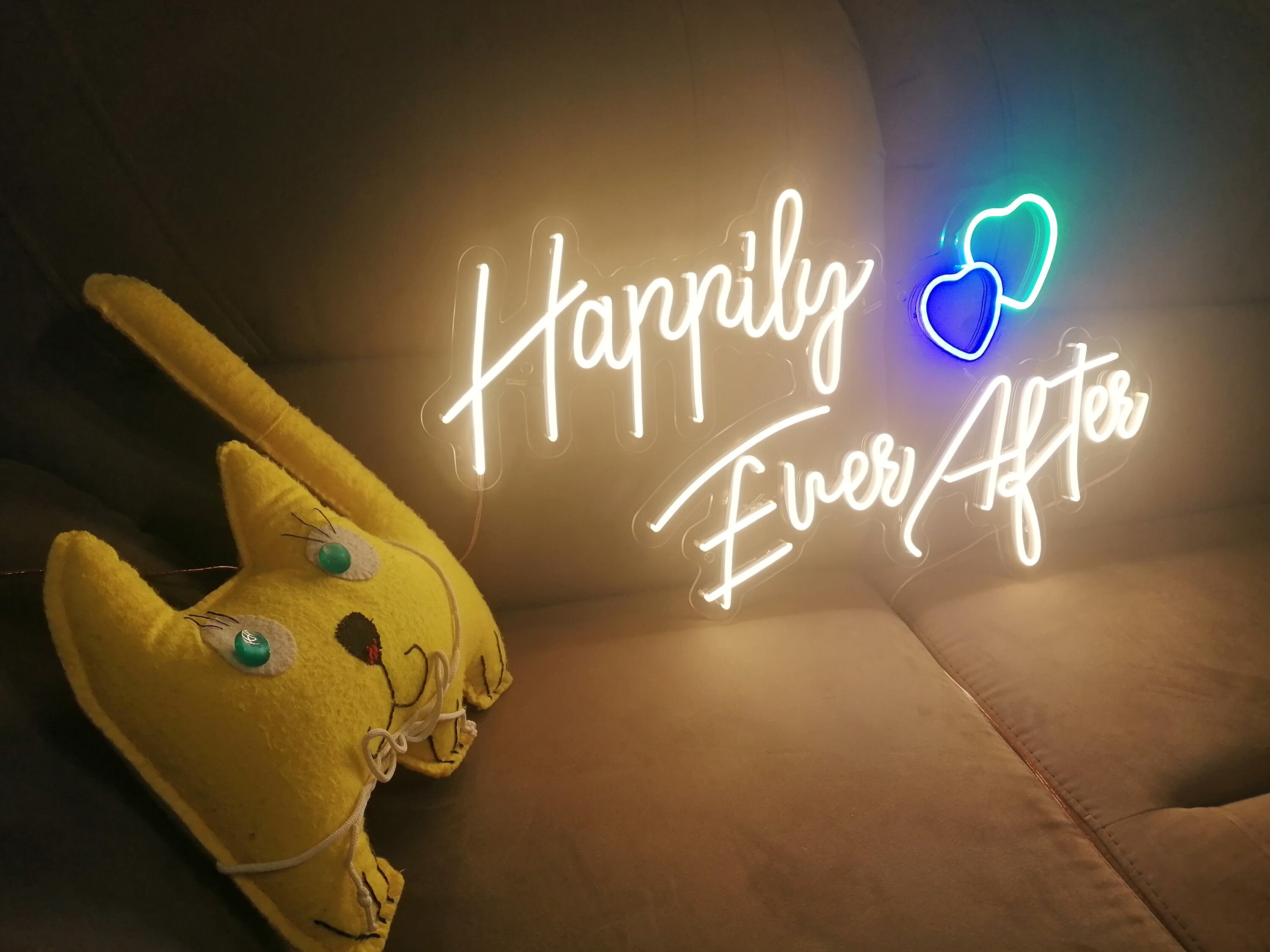 Happily Ever After Neon Sign, Wedding Neon Sign, Wedding Decor Neon Sign, Custom Neon Sign, Wall Decor, Personalized Neon Sign