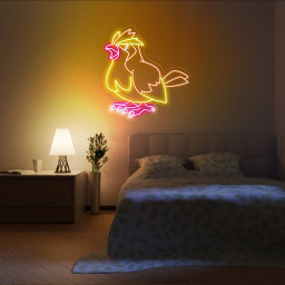 Pidgey Neon Signs Pokemon Wall Art
