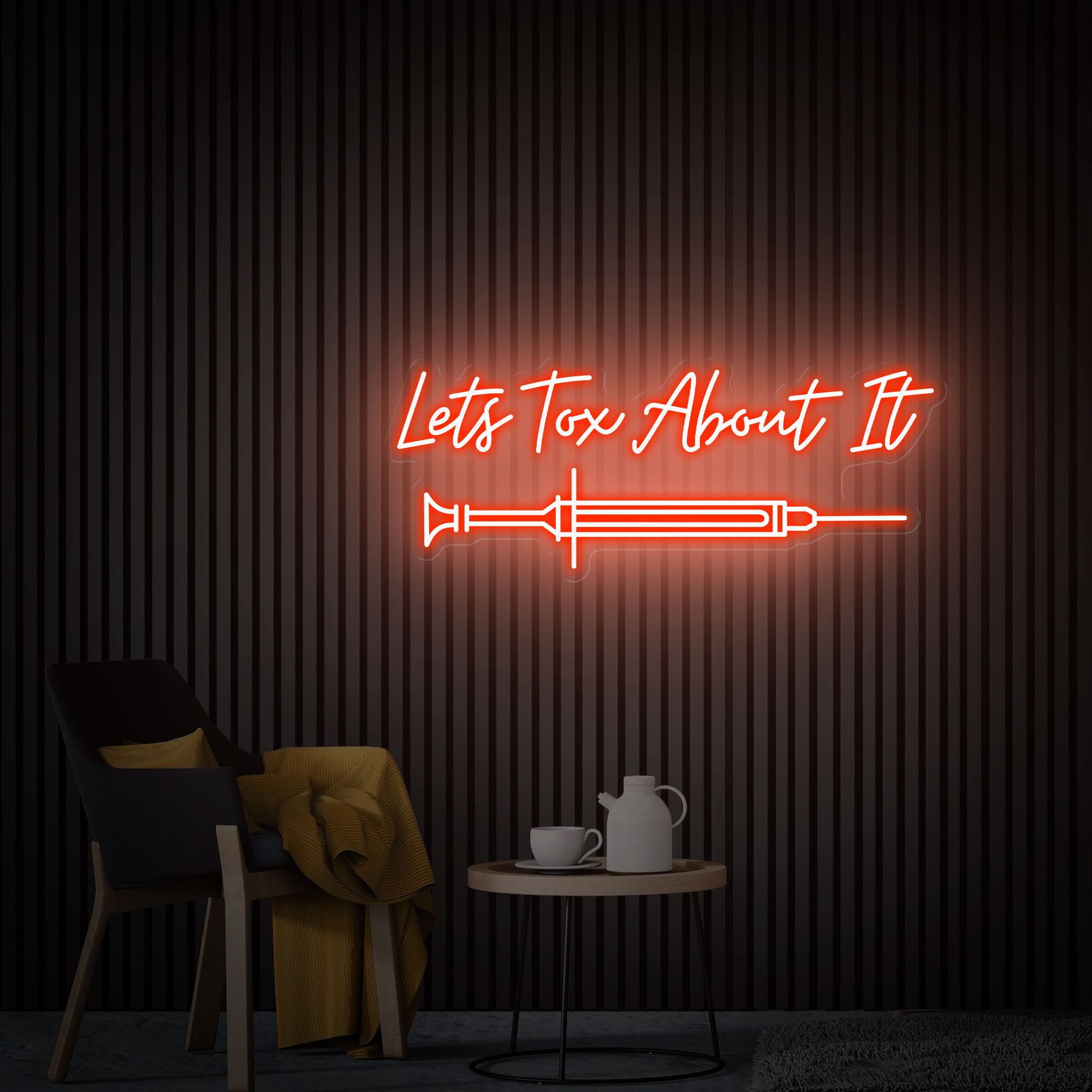 Lets TOX About It, Led Neon Light Signs, Botox Sign, Botox Artwork, Medspa Decor, Surgery Office Art, Injector Spa Studio Decoration