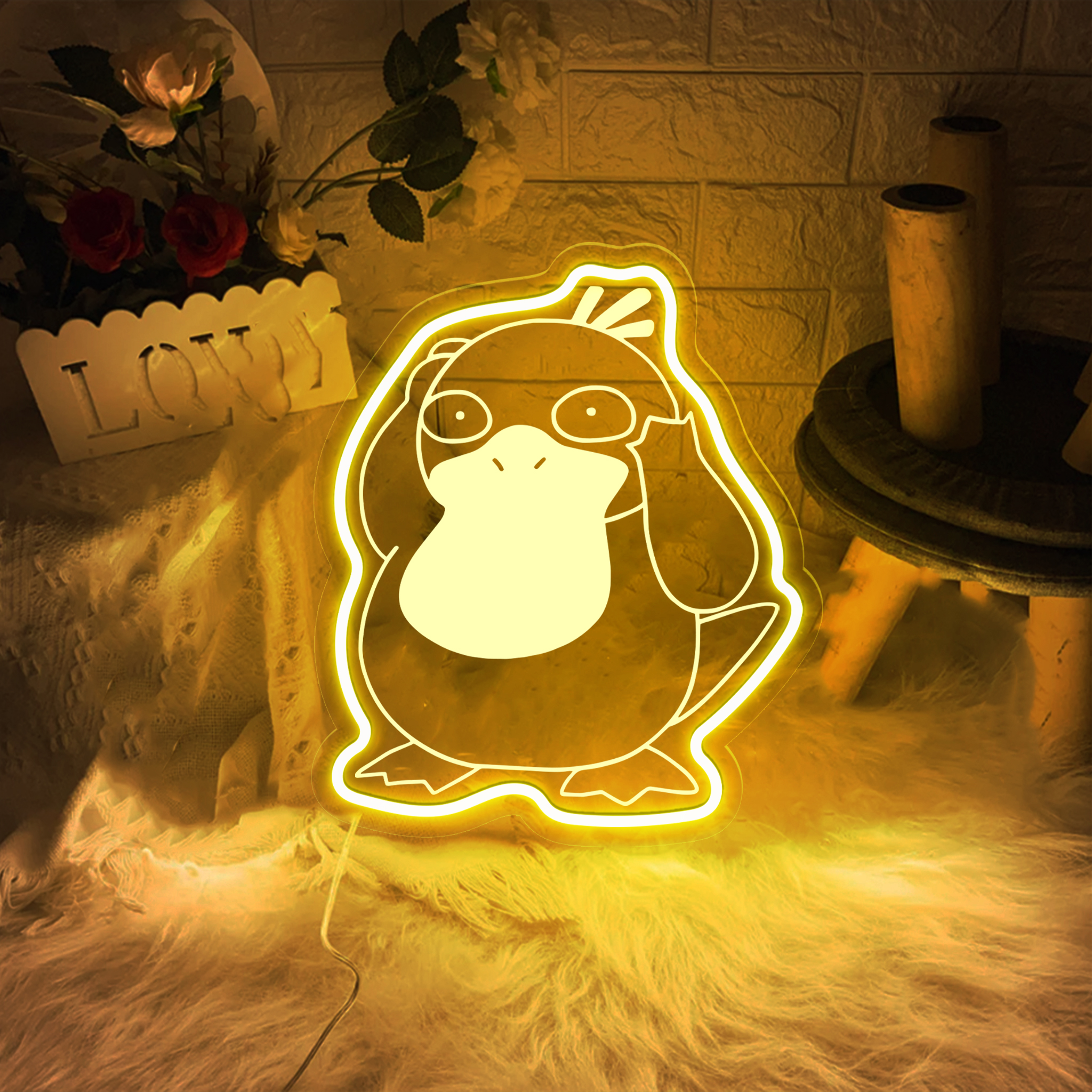 Psyduck Pokemon Laser Signs