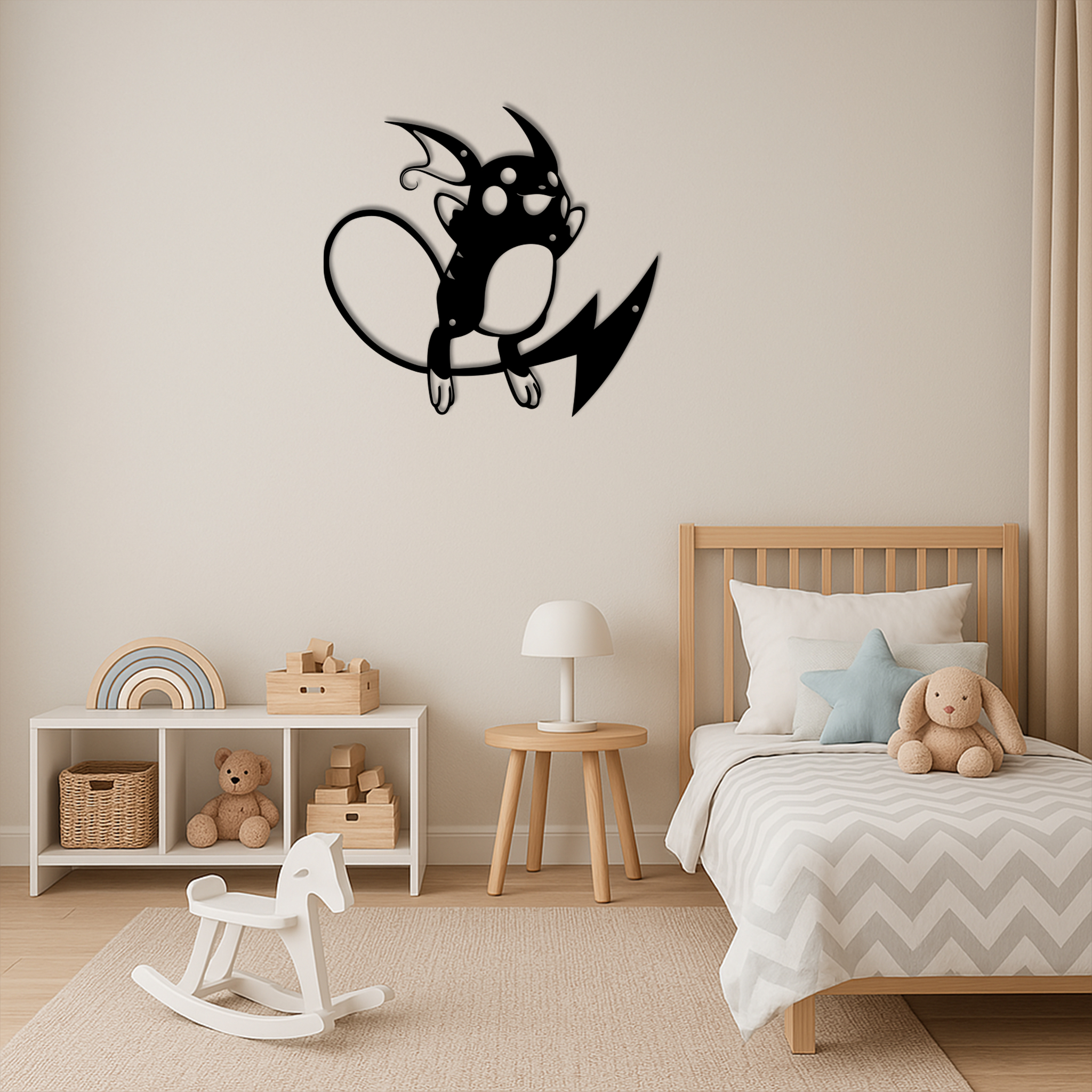 Raichu Metal Signs Pokemon Wall Art