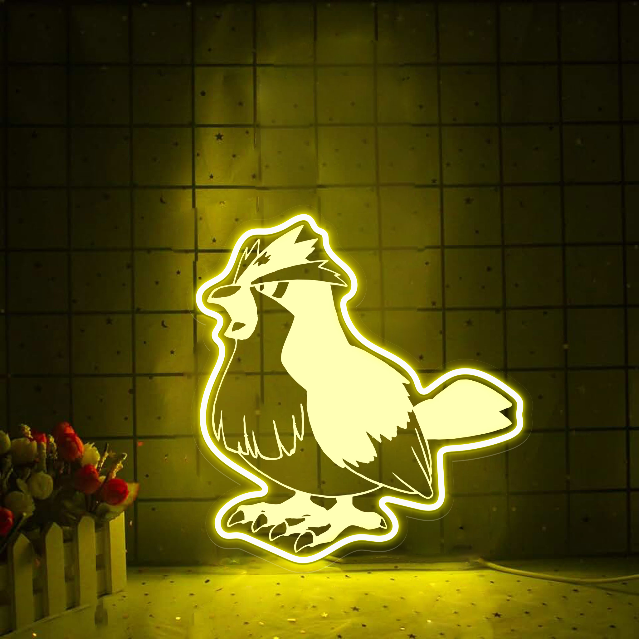 Pidgey Laser Signs Pokemon Wall Art