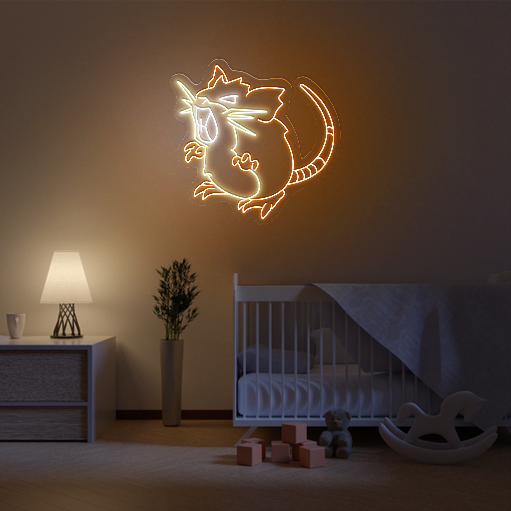 Pokemon Raticate Neon Signs