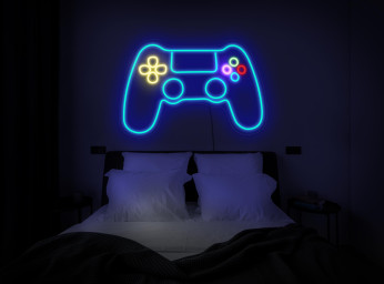 Game Controller Neon Sign, Gamepad Neon Sign, Game Controller Led Sign, Game Room Neon Sign Decor, Gamer Neon Sign, Gamepad Wall Art Decor