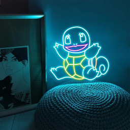 Squirtle Neon Signs Pokemon Wall Art