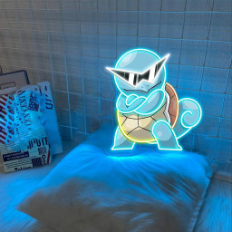 Squirtle Pokemon UV Signs Anime Wall Art