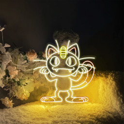 Pokemon Meowth Neon Signs