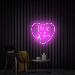 Til We Are Ghost Neon Sign, Love Led Sign Wedding Neon Sign, Gothic Home Decor, Wedding Backdrop Decor, Til We Are Ghost LED Decor