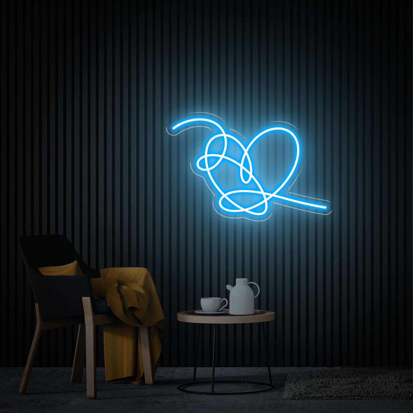 Love Yourself Neon Sign, Teen Kpop Gifts, Kpop Home Decor, Kpop Wall Art, Heart Neon Sign Above Bed Sign, Romantic Gift