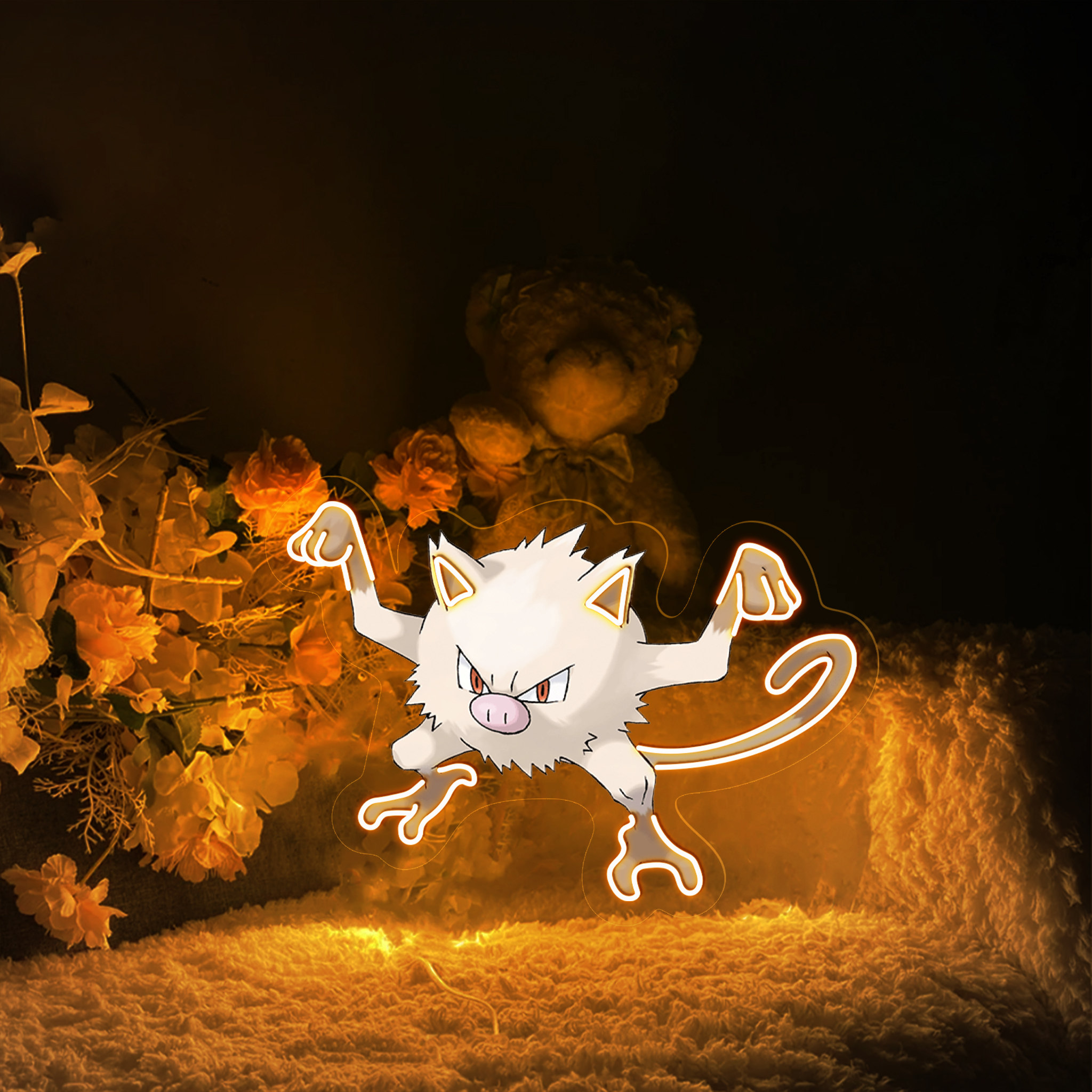 Pokemon Mankey UV Signs