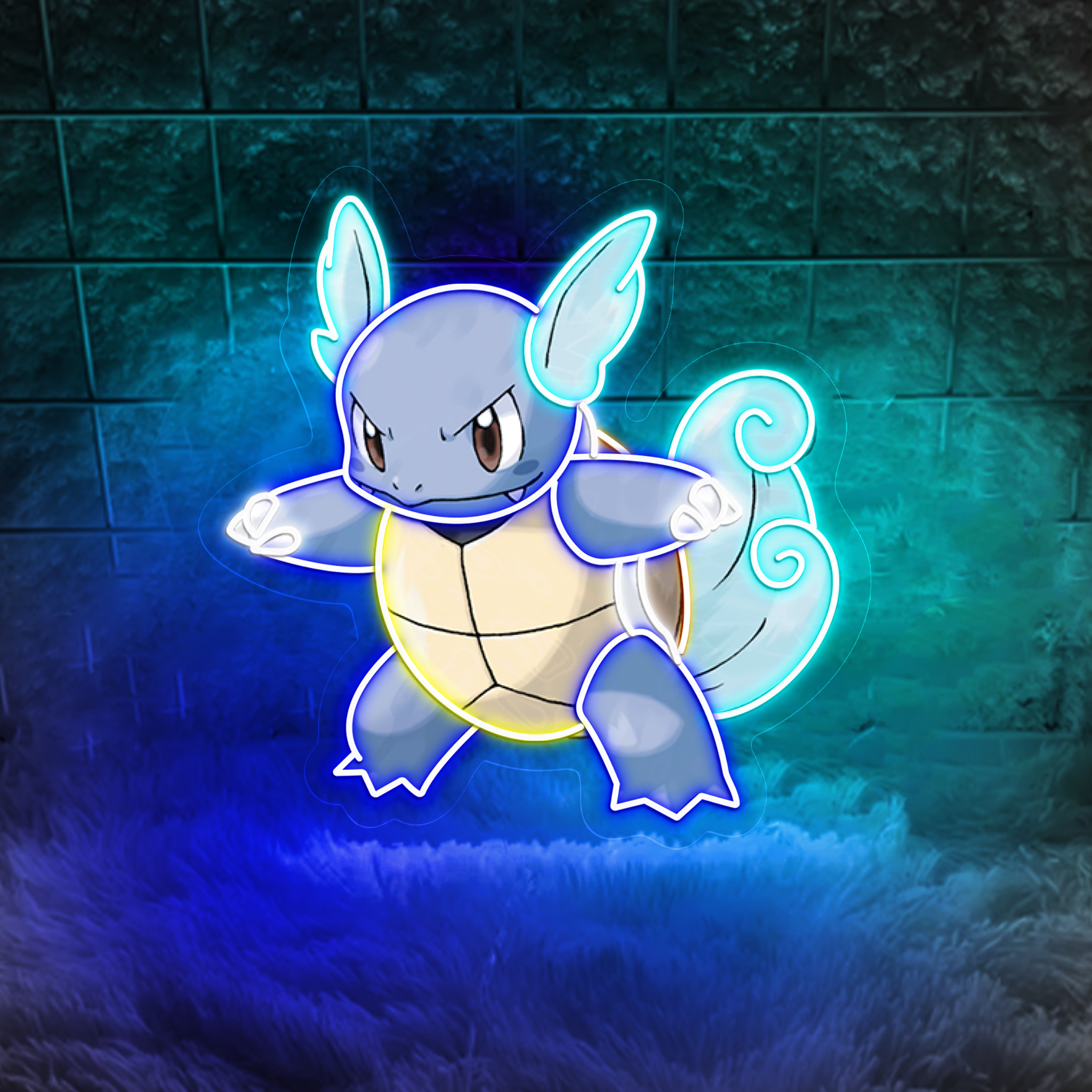 Wartortle Pokemon UV Signs