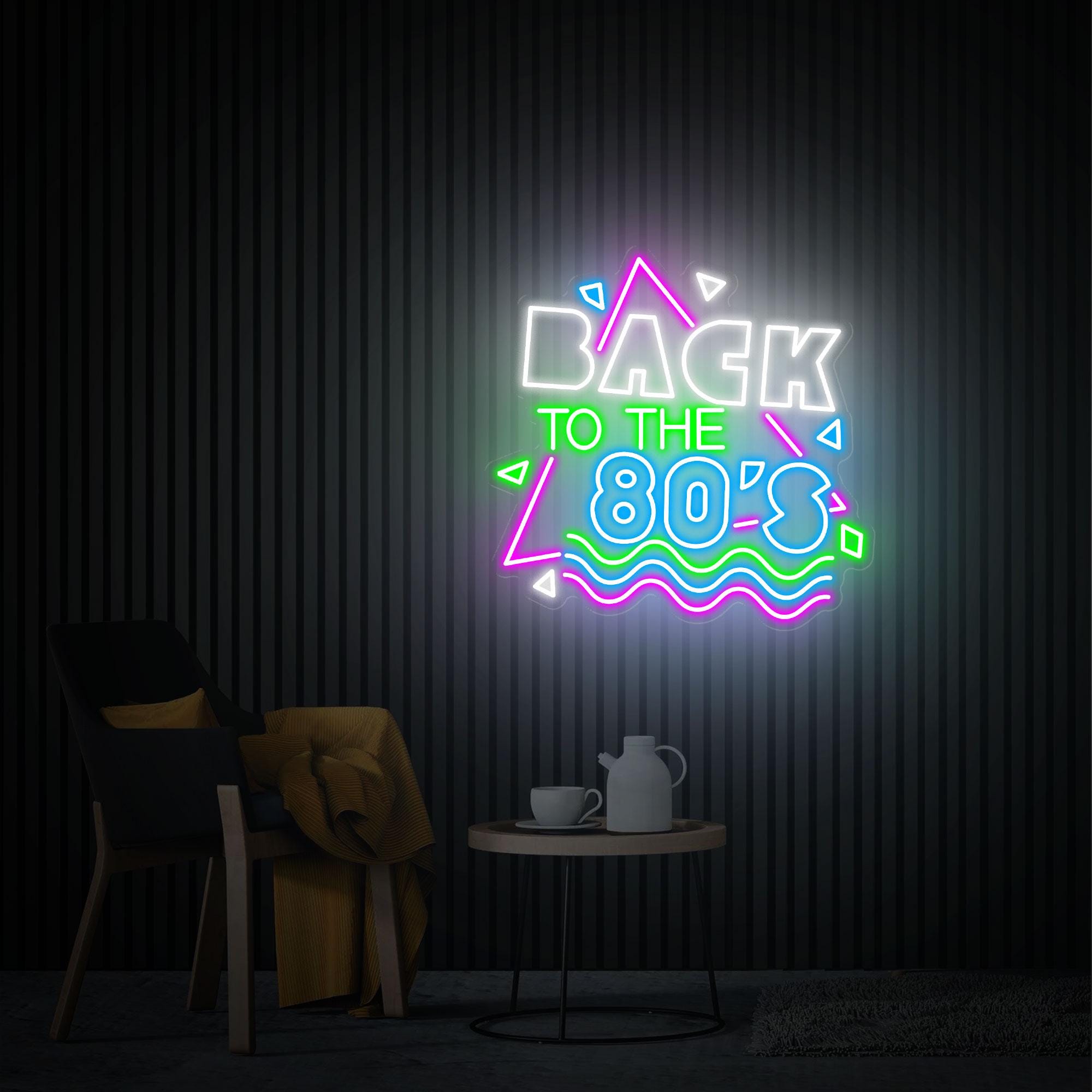 Back to the 80s Neon Sign, Party Wall Decor, Custom Neon Signs, Neon Bar Sign, Business Sign, Home Led Neon Light Sign, Personalized Gifts