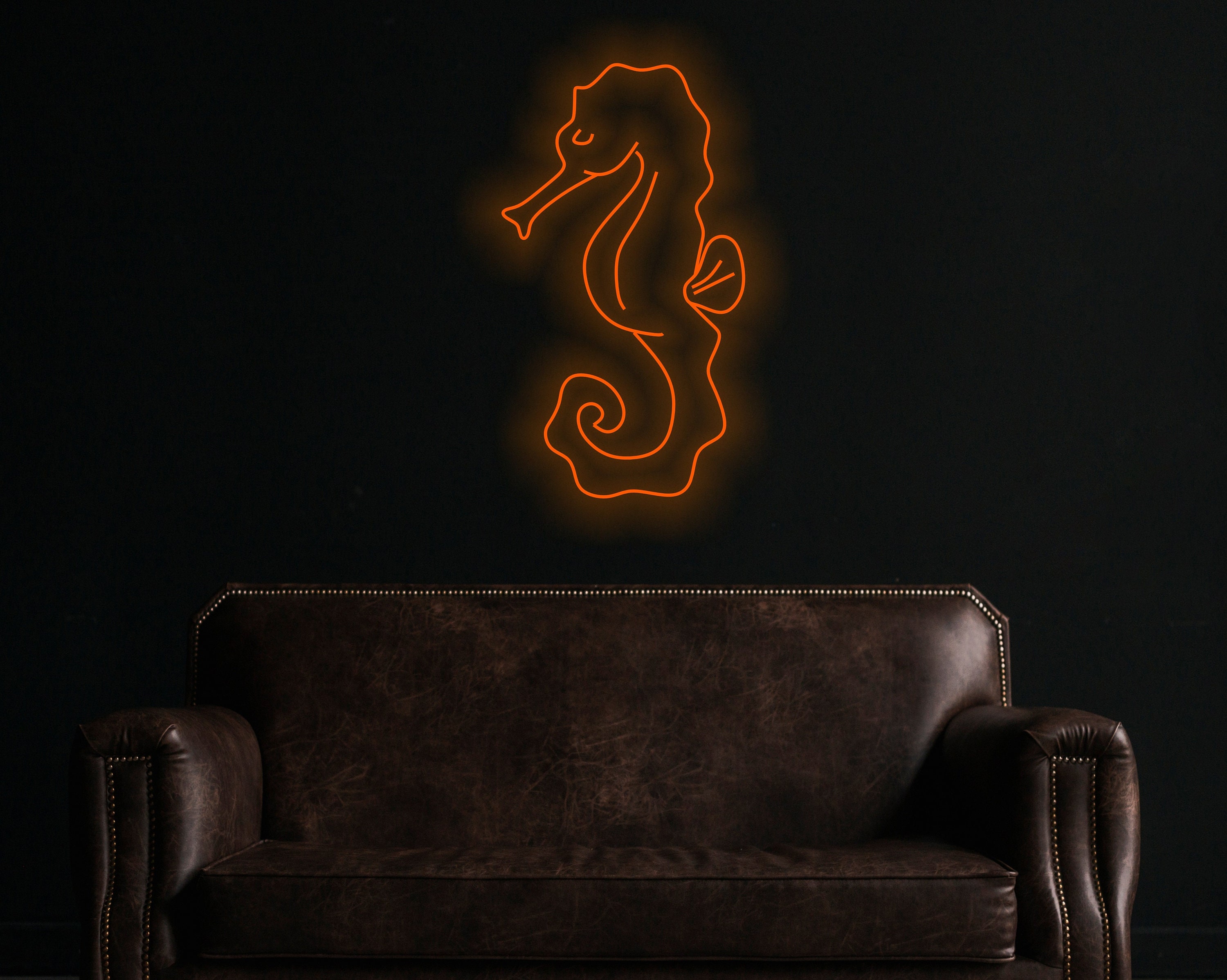 Seahorse Neon Sign, Seahorse Wall Hanging, Seahorse Wall Art Neon Sign, Kid Room Decor, Hippocampus Animal Neon Lights, Animal Hanging Wall