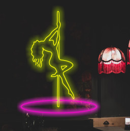 Pole Dance Neon Sign, Club Neon Sign, Nightclubs And Bars, Neon Sign For Pole Dancing, Fitness Studios Neon Sign, Strip Club Neon Sign