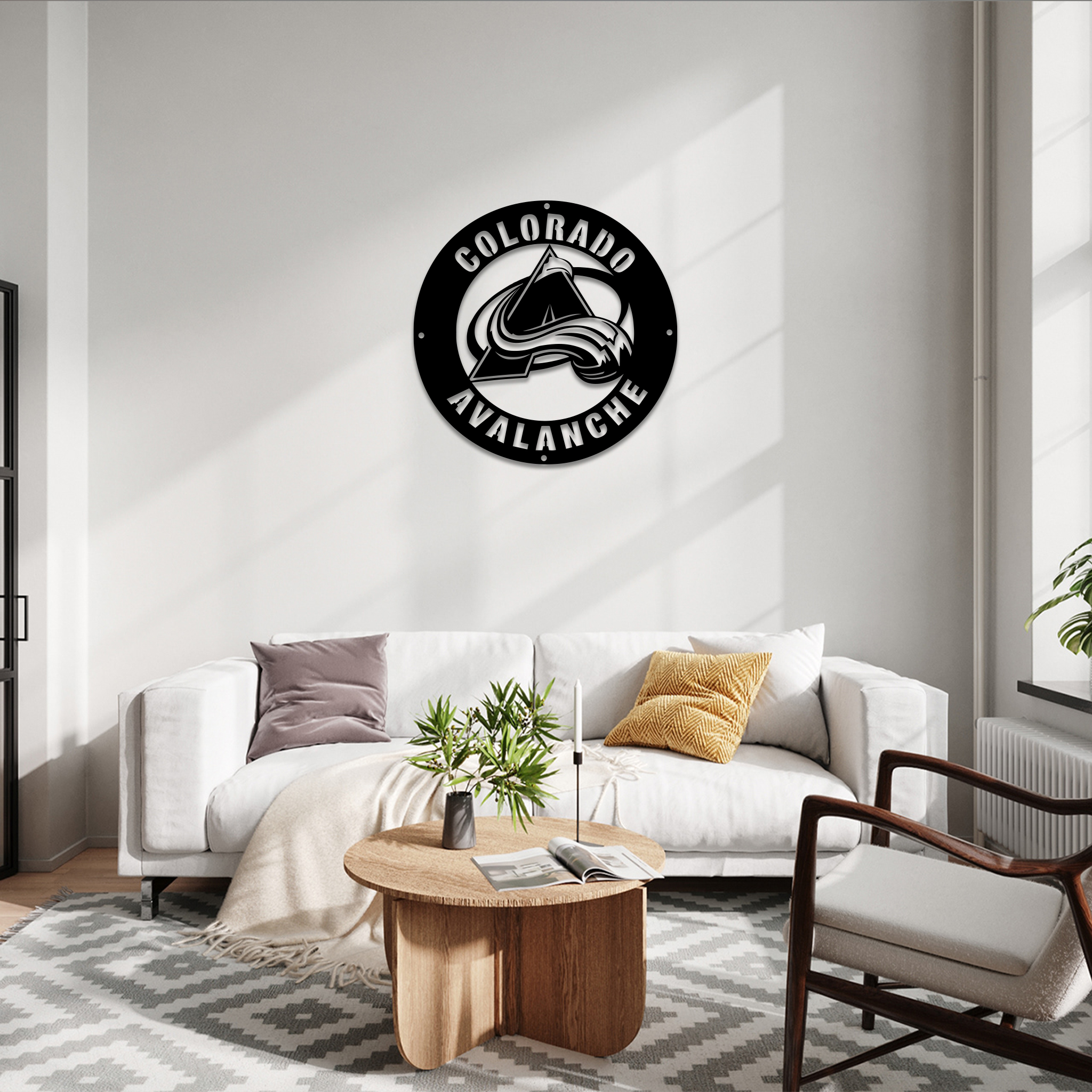 Colorado Avalanche Ice Hockey Metal Signs