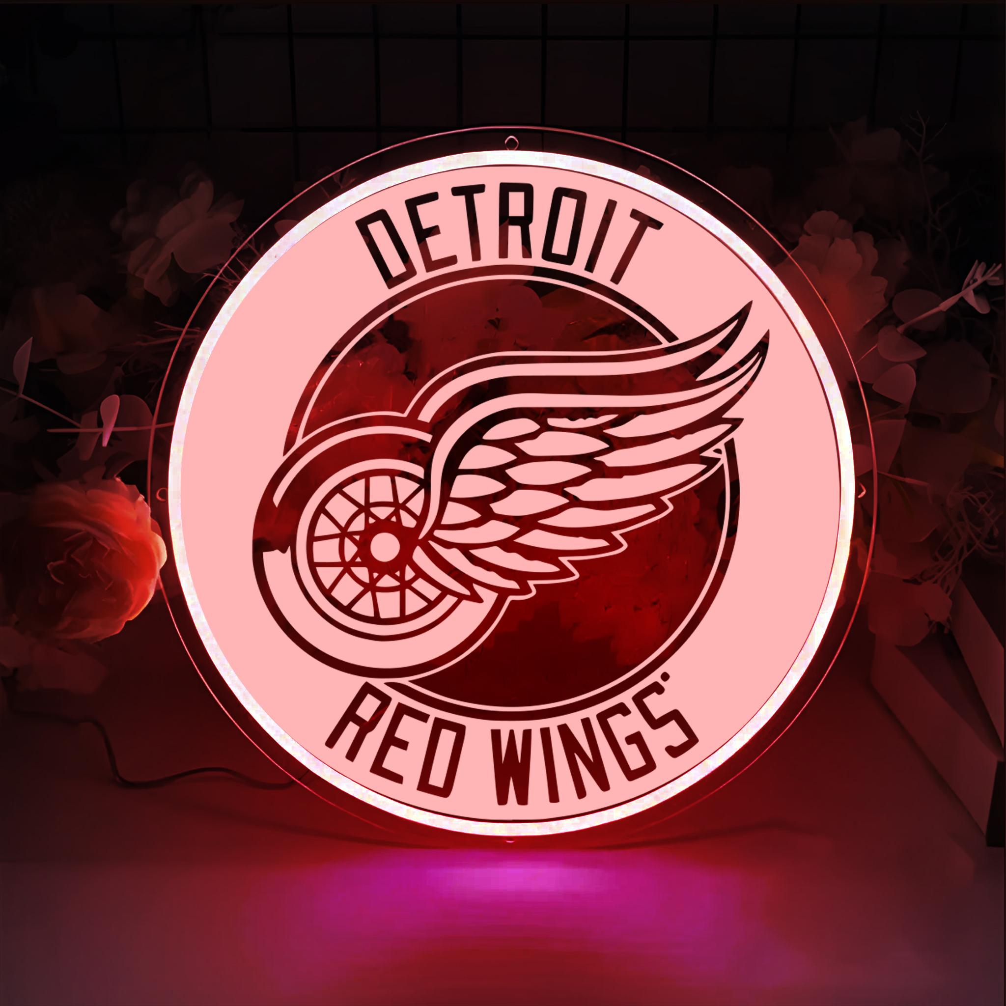 Detroit Red Wings Ice Hockey Laser Signs