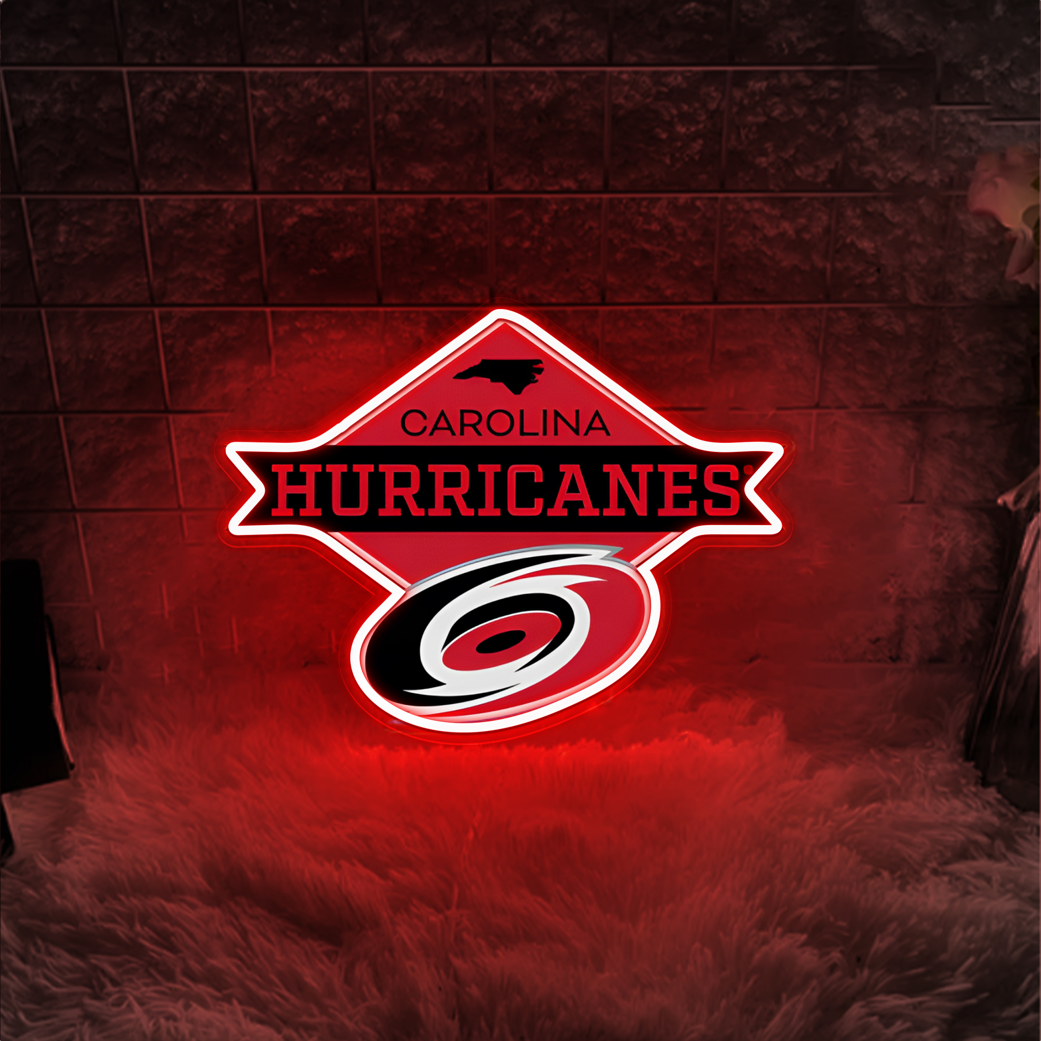 Carolina Hurricanes Ice Hockey UV Sign