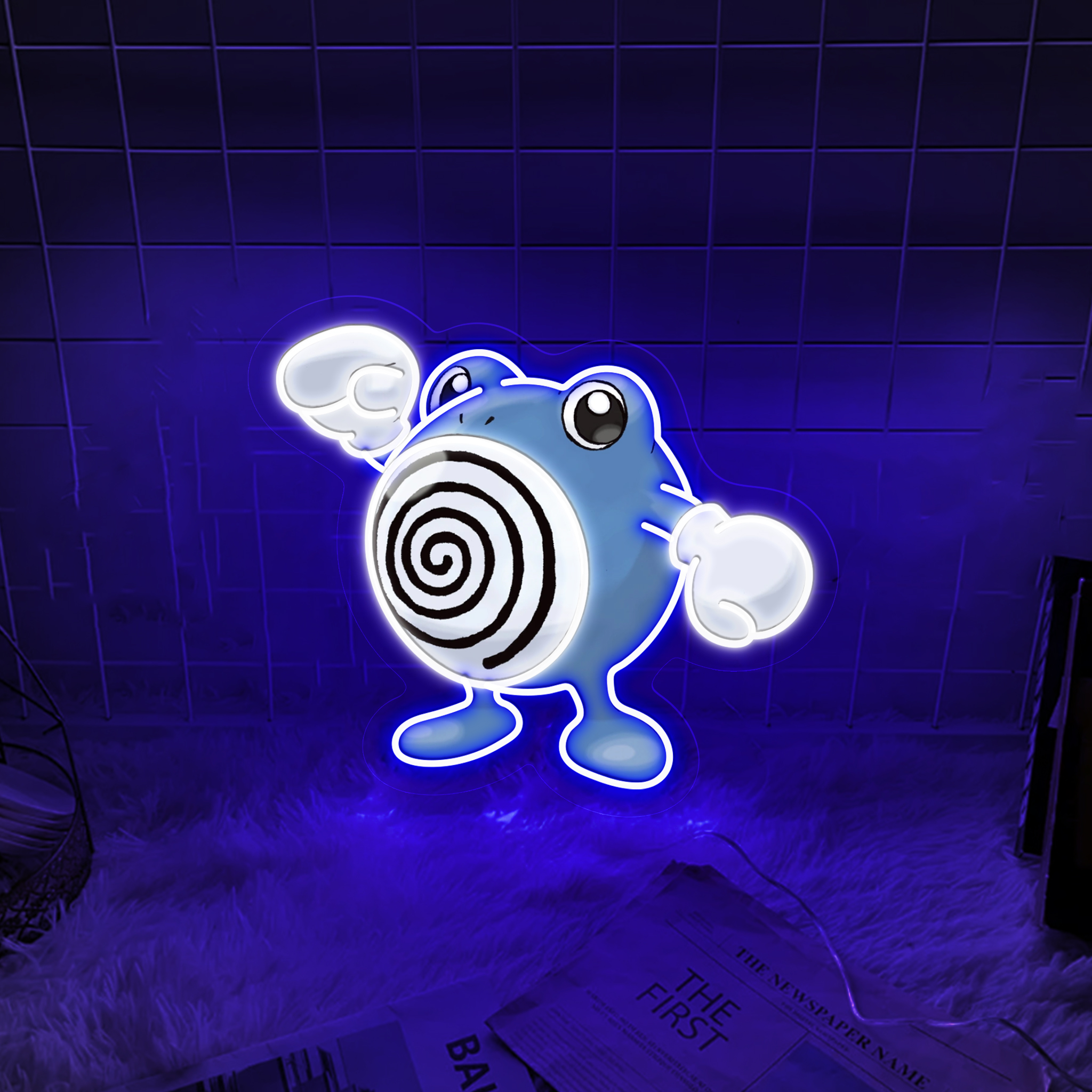 Poliwag Pokemon UV Signs