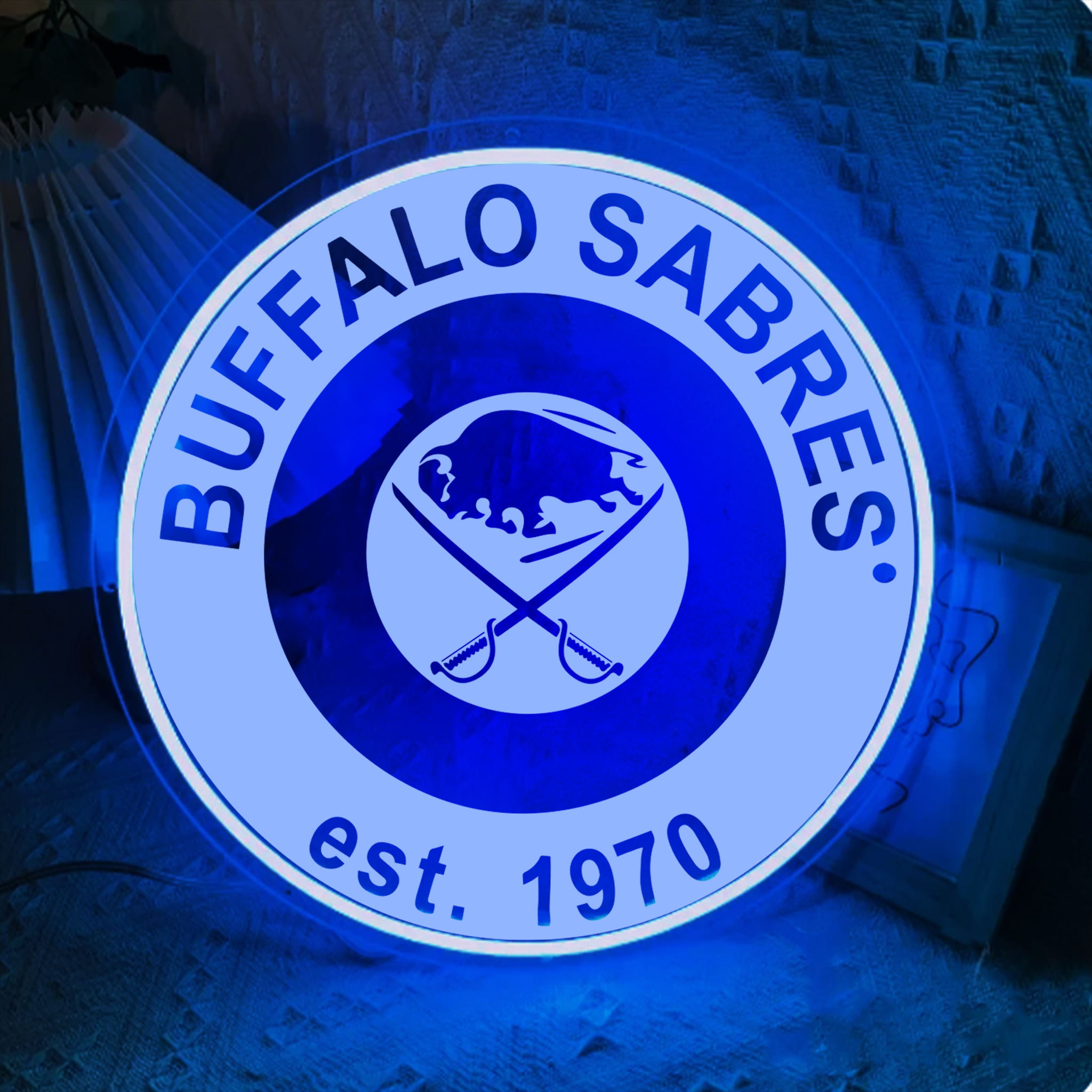 Buffalo Sabres Ice Hockey Laser Sign