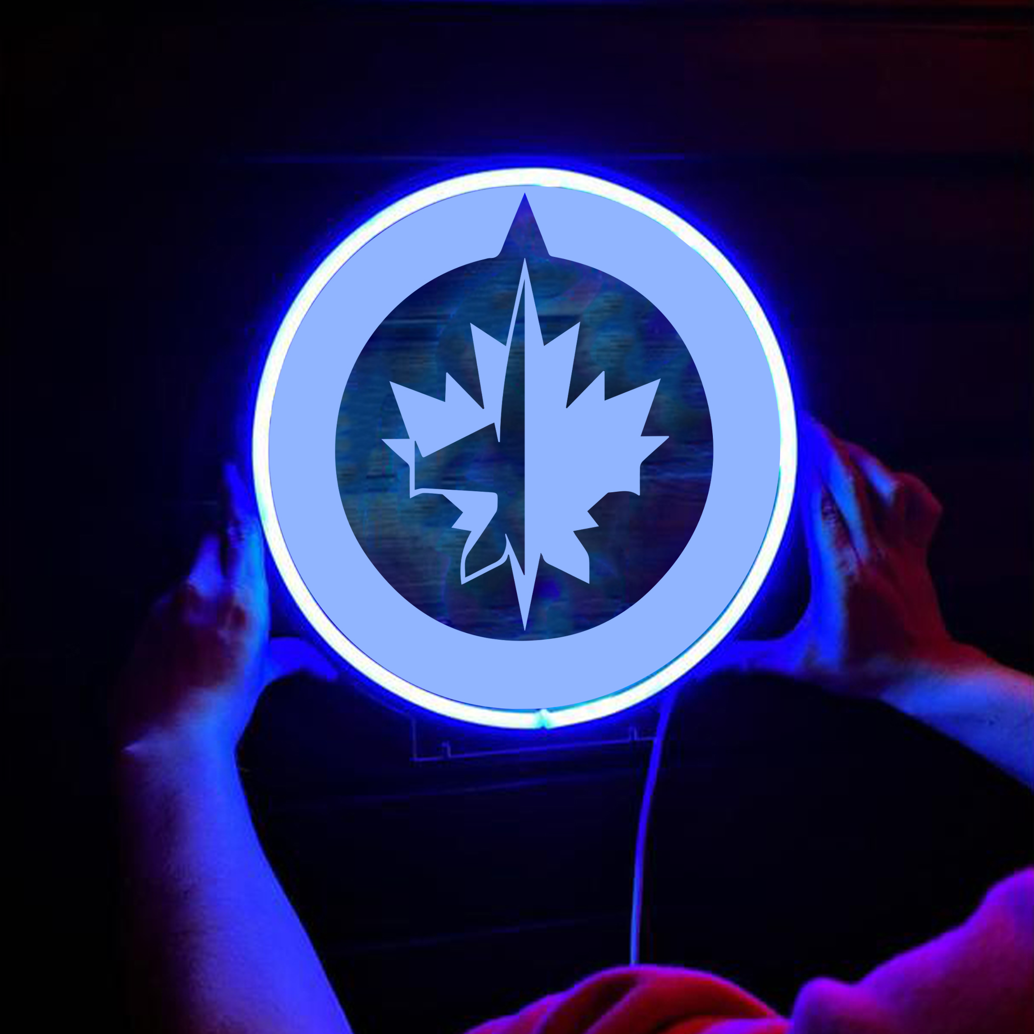 Winnipeg Jets Ice Hockey Laser Signs