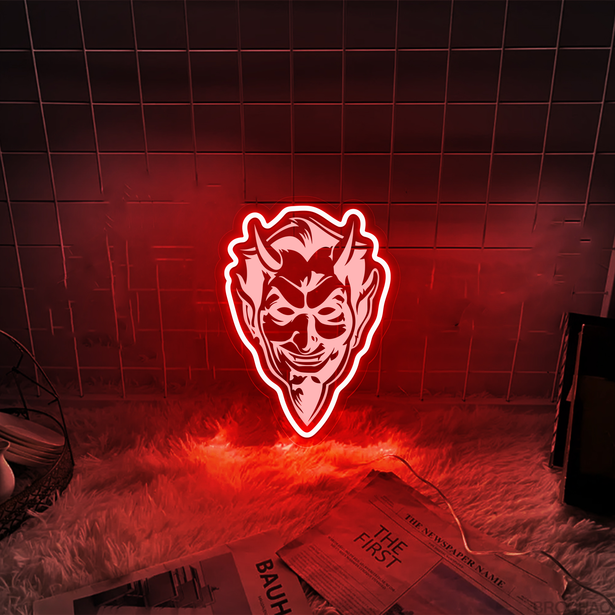 Ice Hockey New Jersey Devils Laser Signs Wall Decor