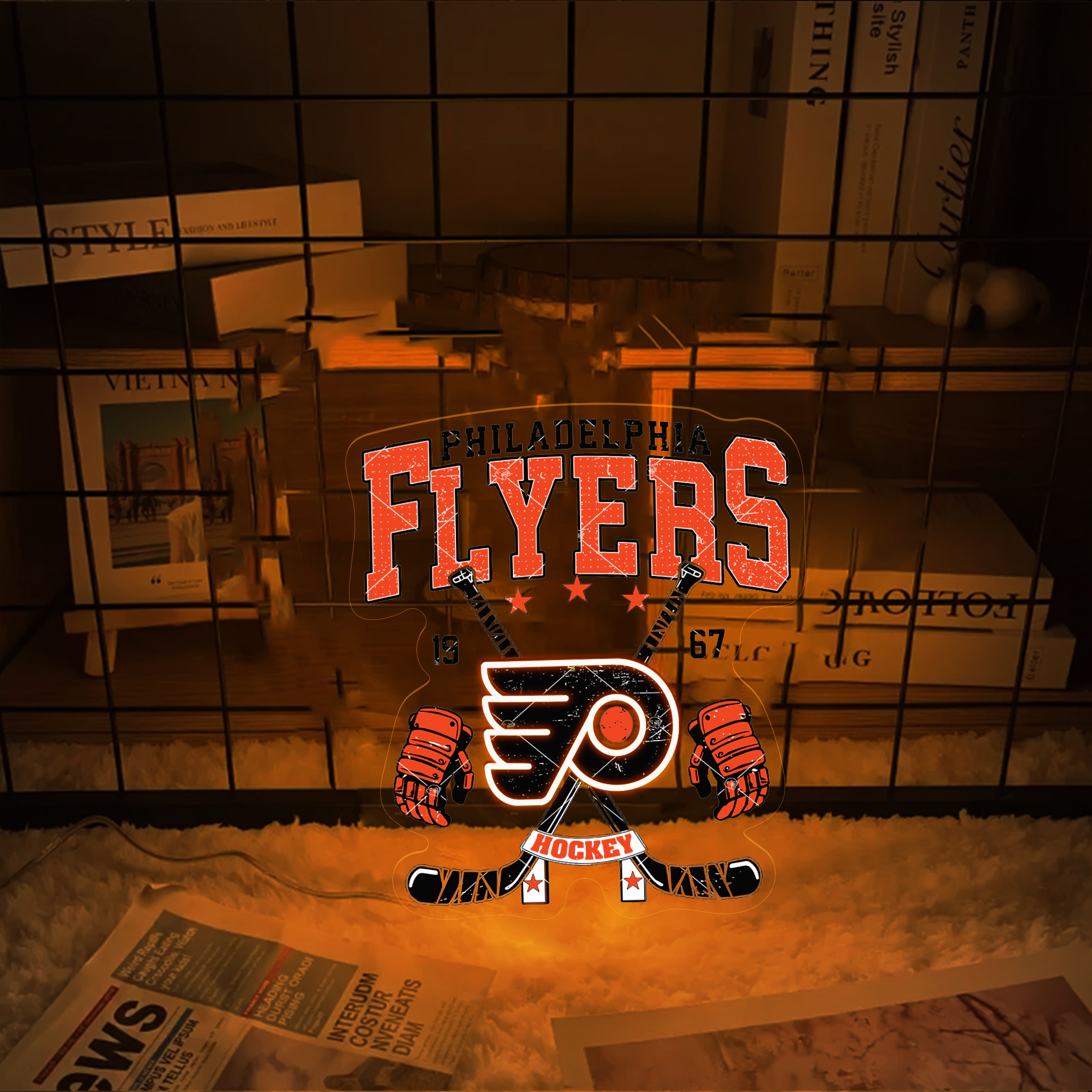 Ice Hockey Philadelphia Flyers UV Sign
