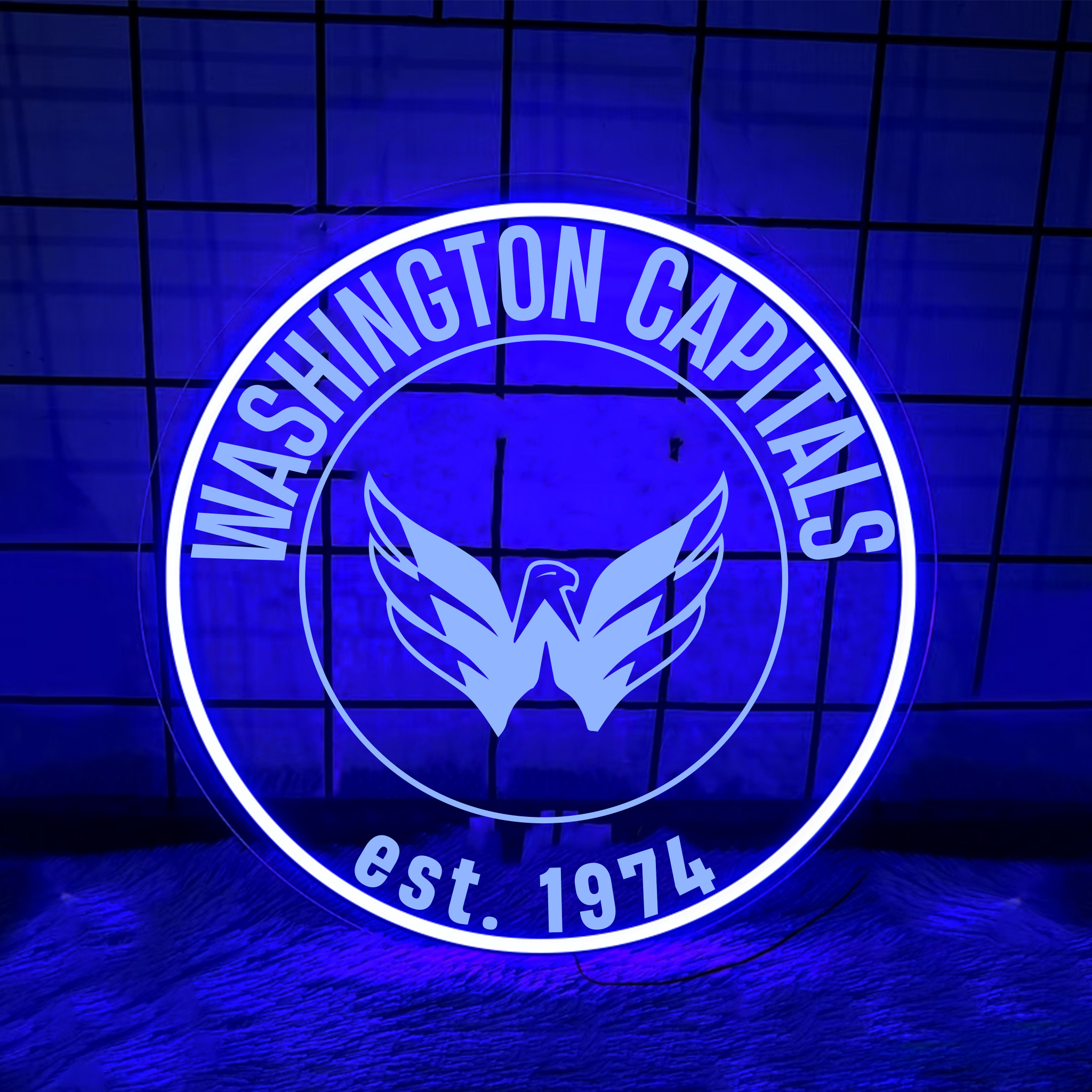 Washington Capitals Ice Hockey Laser Signs