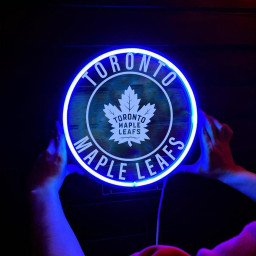 Toronto Maple Leafs Ice Hockey Laser Sign