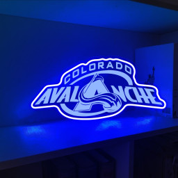 Ice Hockey Colorado Avalanche Laser Signs