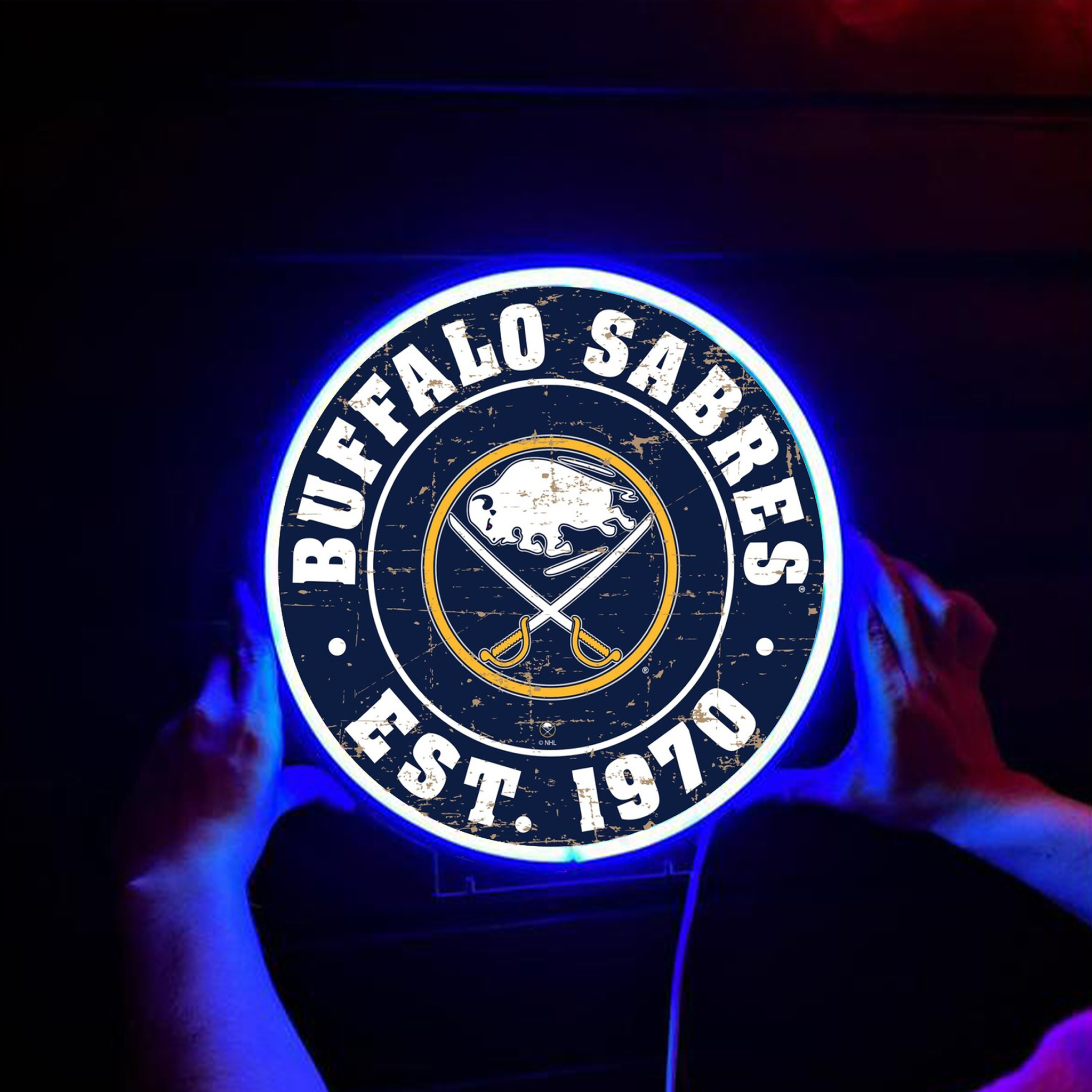 Buffalo Sabres Ice Hockey UV Sign Wall Decor