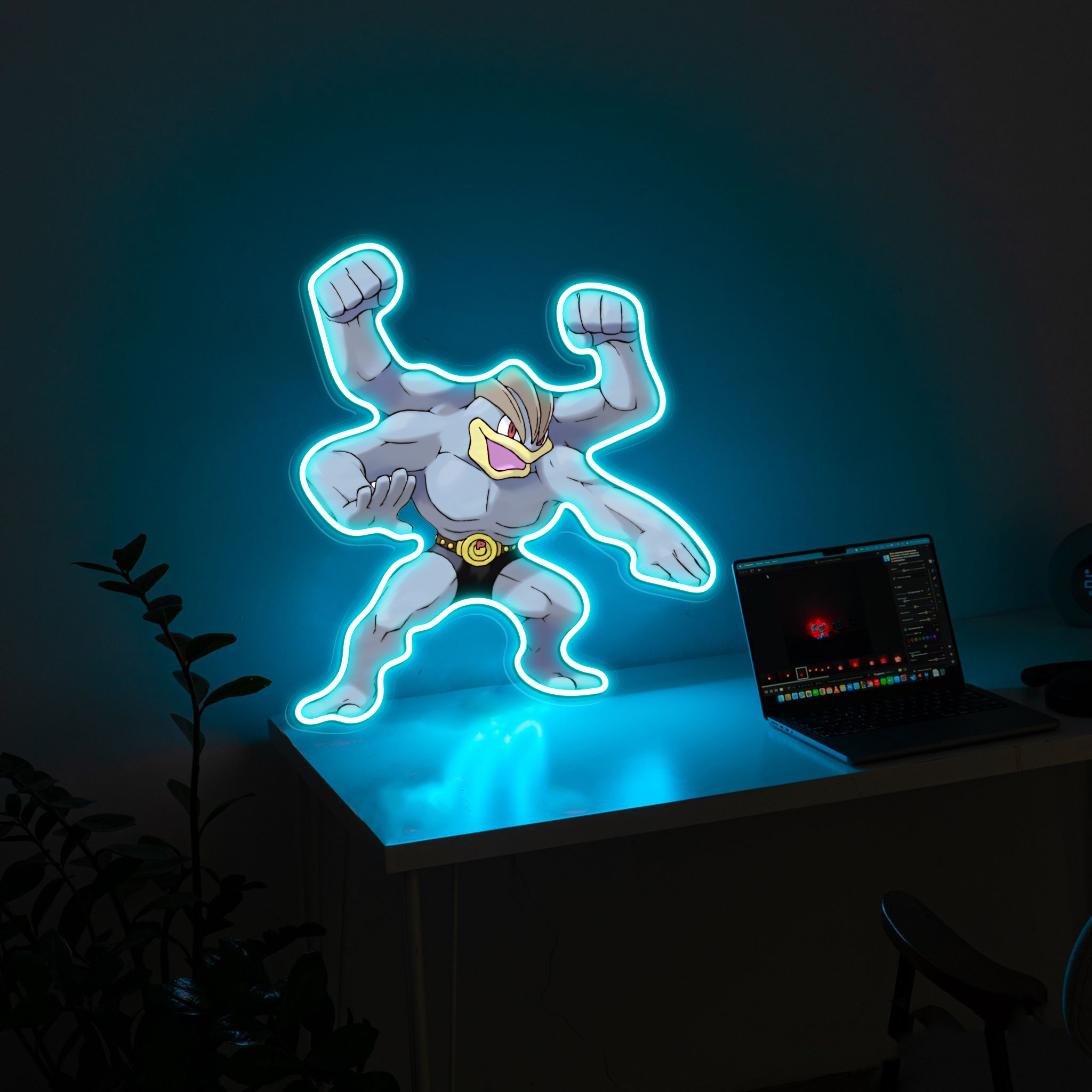 Pokemon Machamp UV Signs