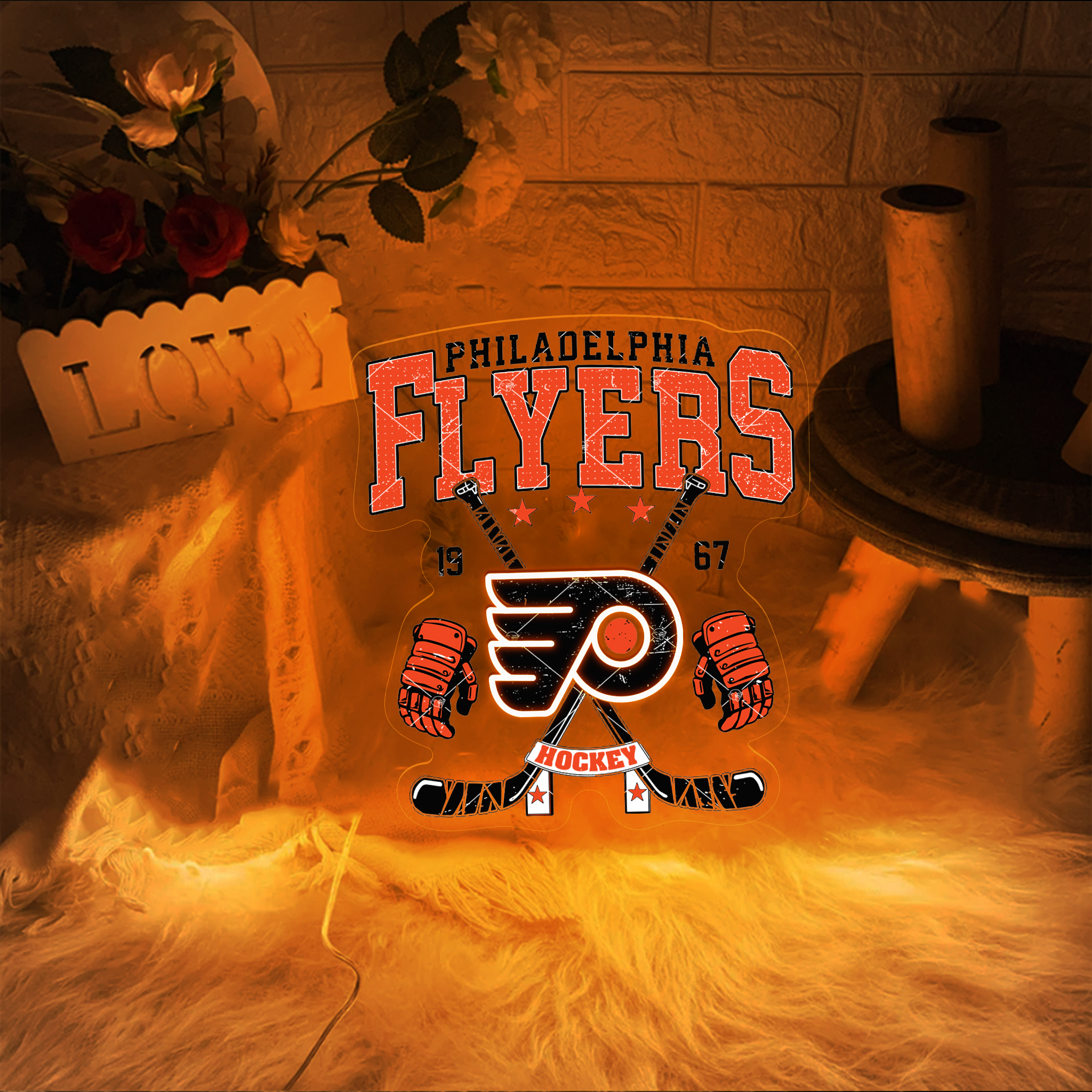 Ice Hockey Philadelphia Flyers UV Sign