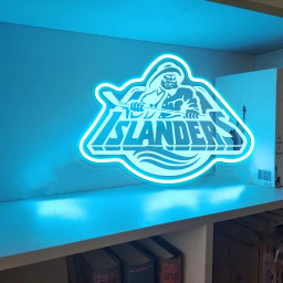 Ice Hockey New York Islanders Laser Signs Wall Decor