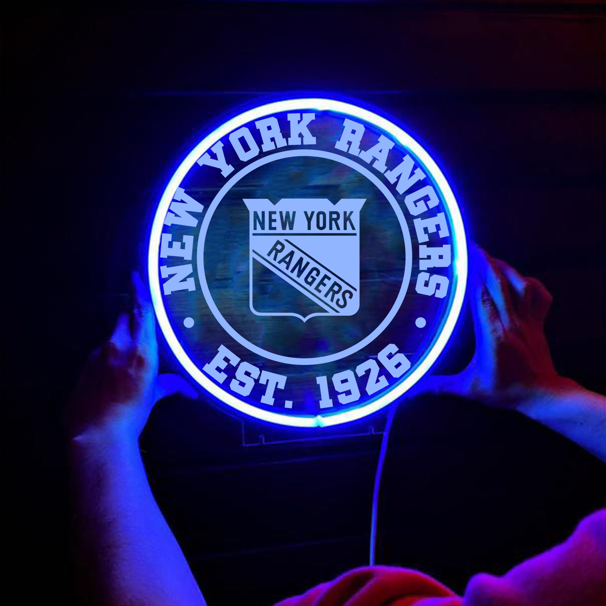 Ice Hockey New York Rangers Laser Signs