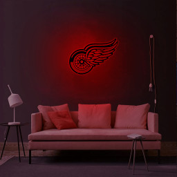 Detroit Red Wings Ice Hockey Metal Sign Wall Decor