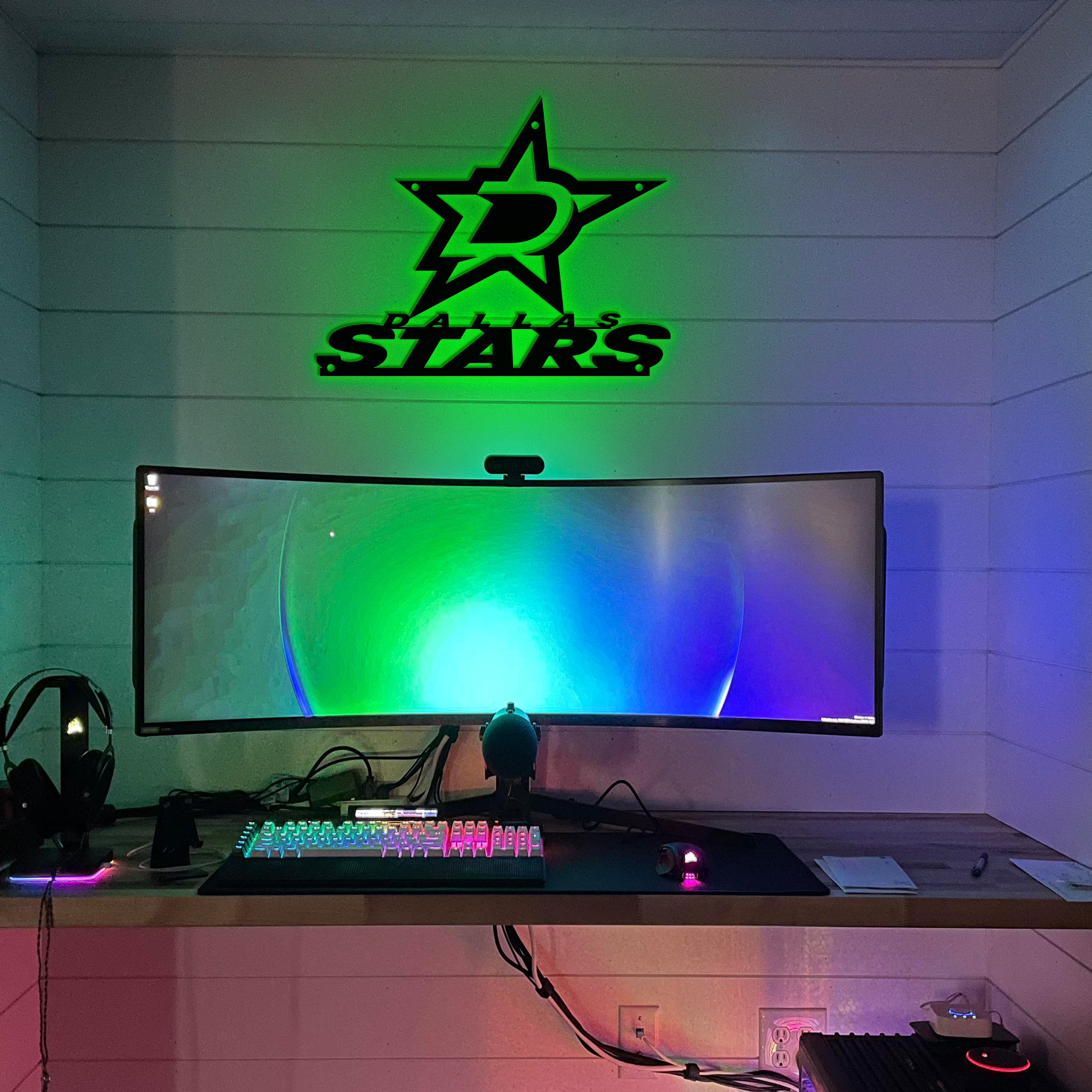 Ice Hockey Dallas Stars Metal Sign