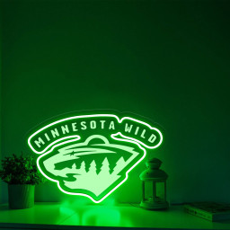 Ice Hockey Minnesota Wild Laser Sign