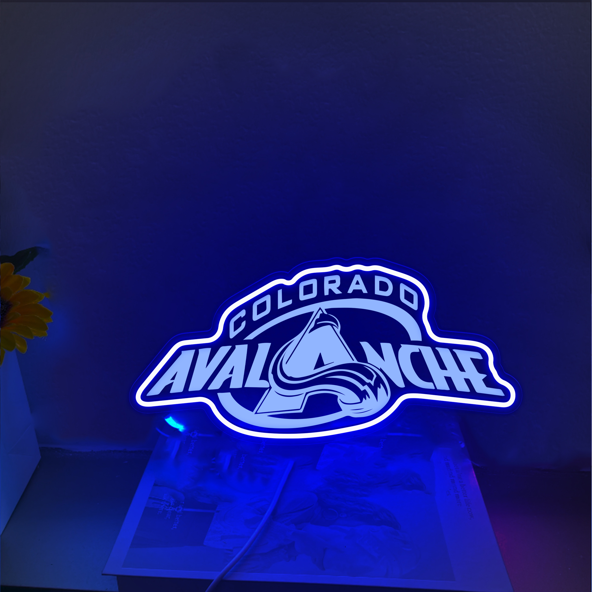Ice Hockey Colorado Avalanche Laser Signs