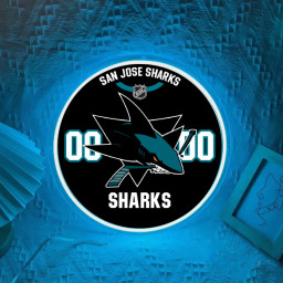 San Jose Sharks Ice Hockey UV Sign Wall Decor