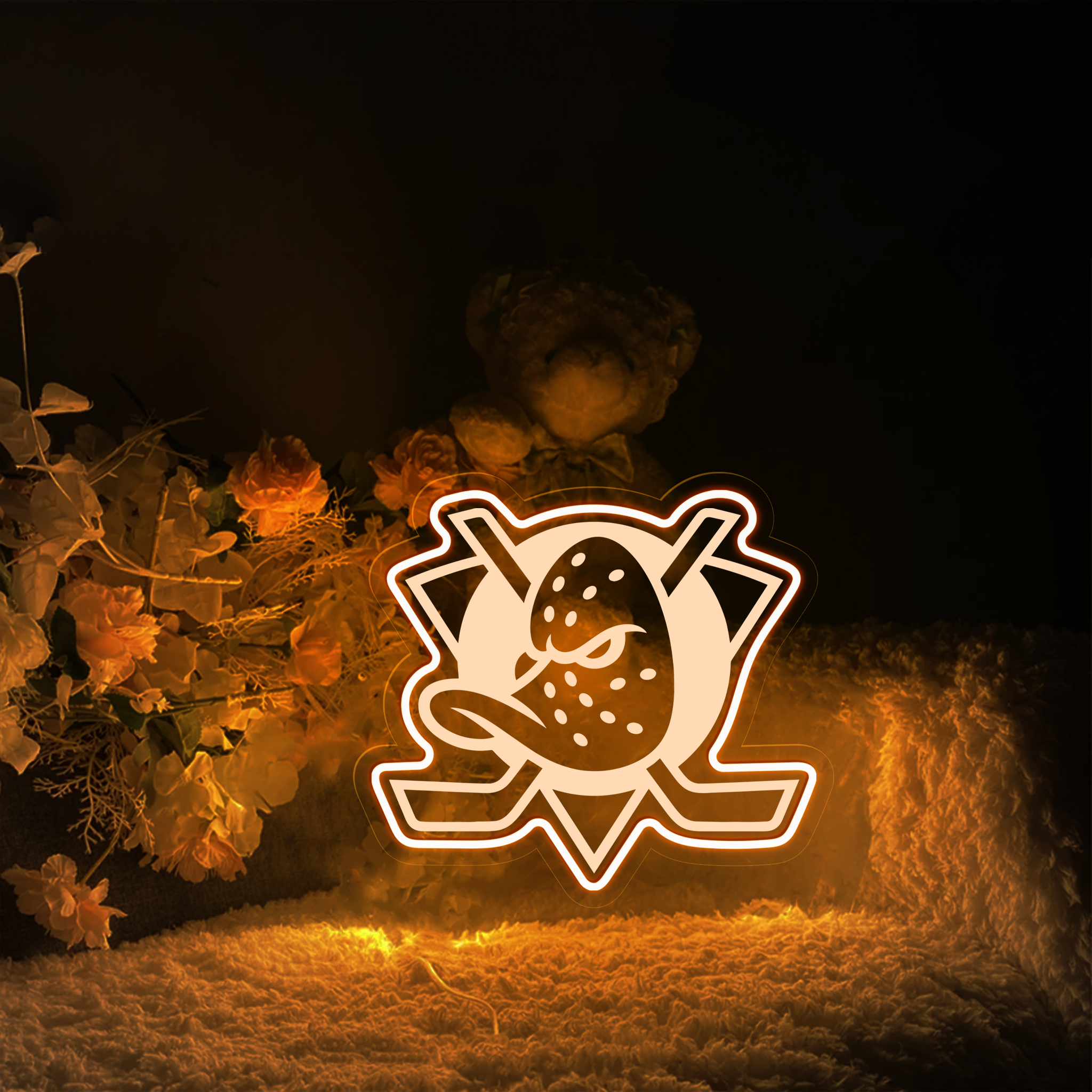 Anaheim Ducks Ice Hockey Laser Signs
