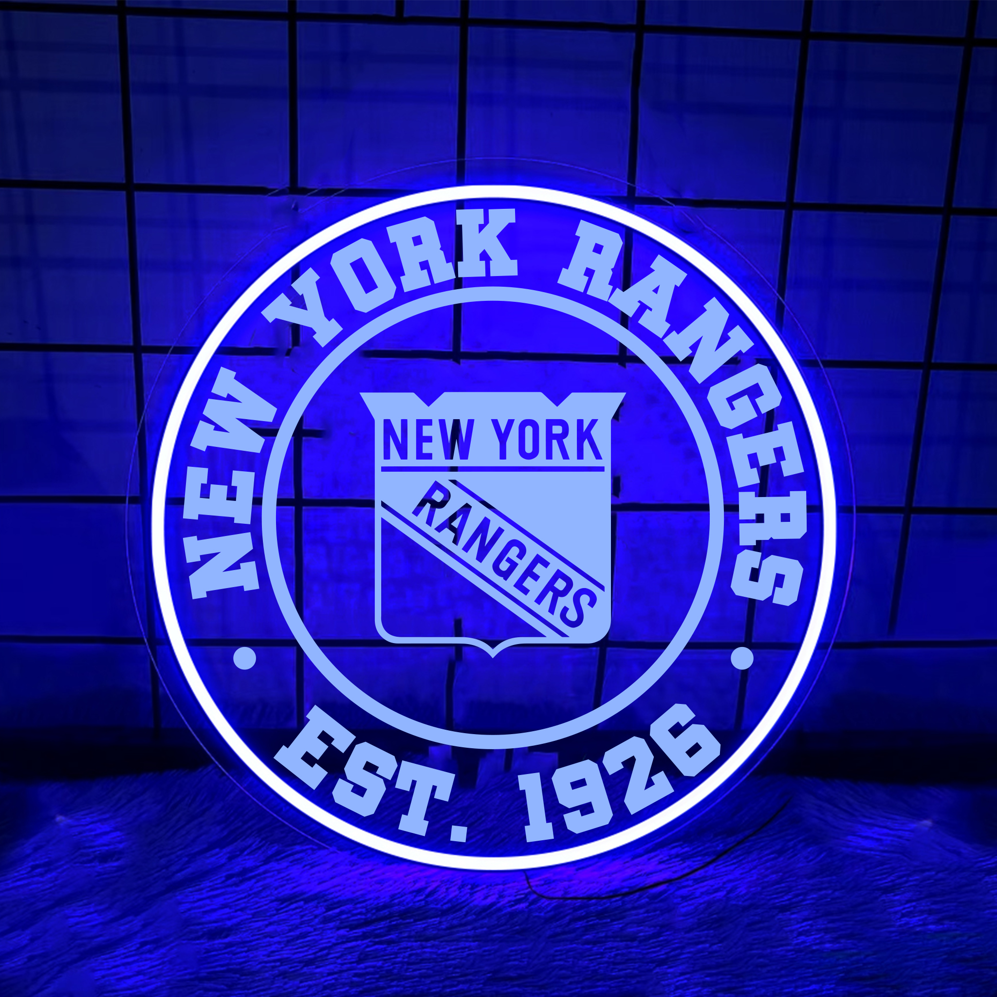 Ice Hockey New York Rangers Laser Signs