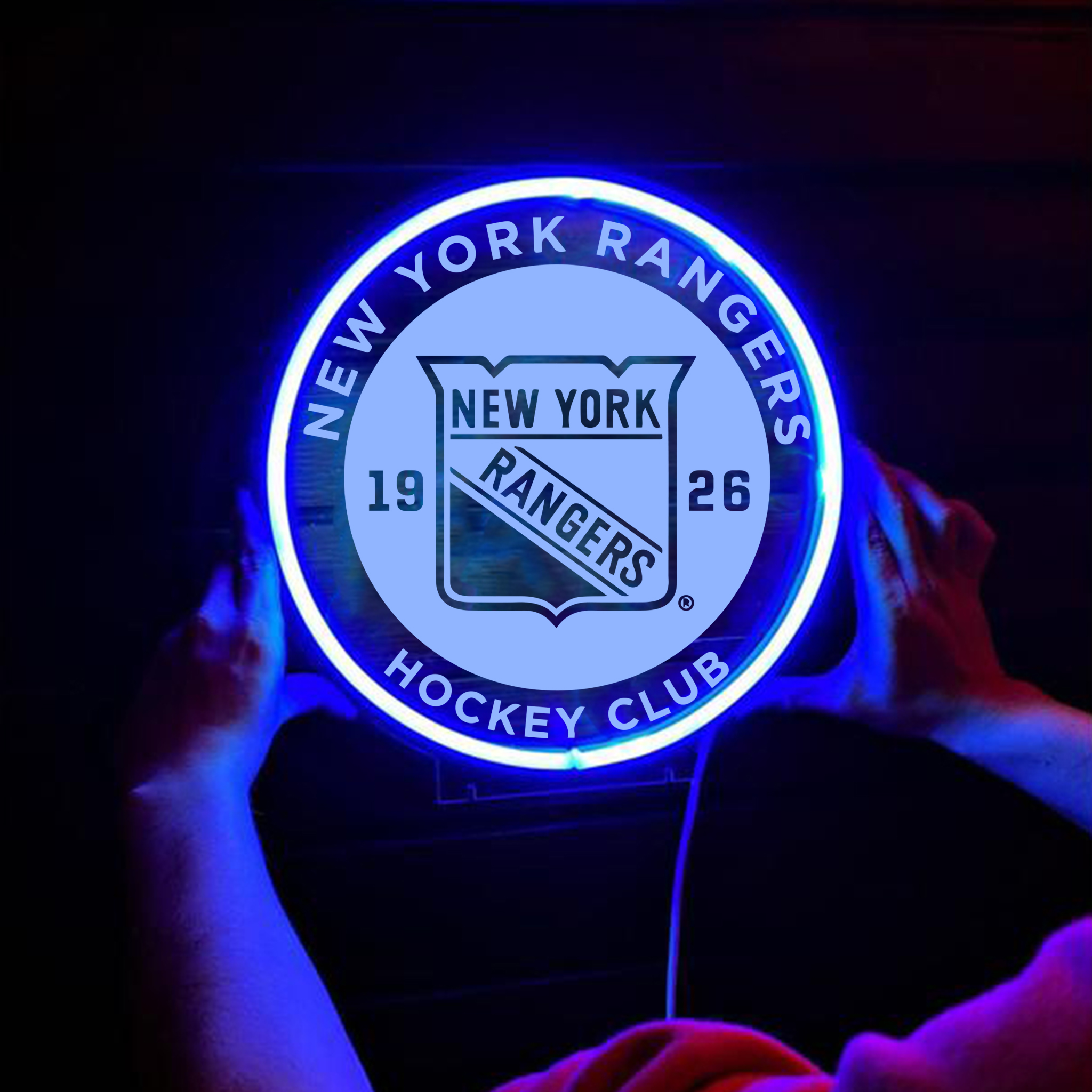 New York Rangers Ice Hockey Laser Signs