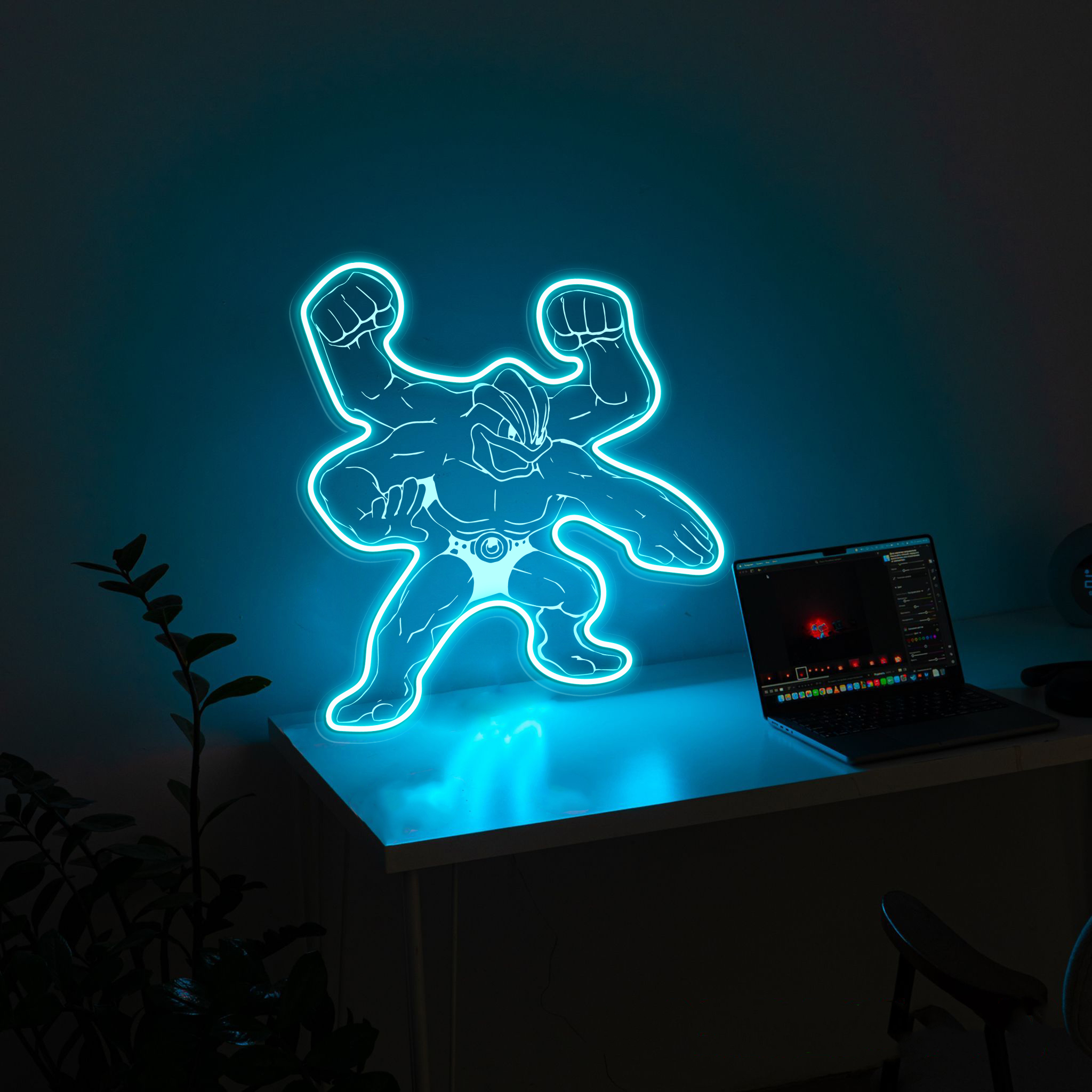 Pokemon Machamp Laser Signs