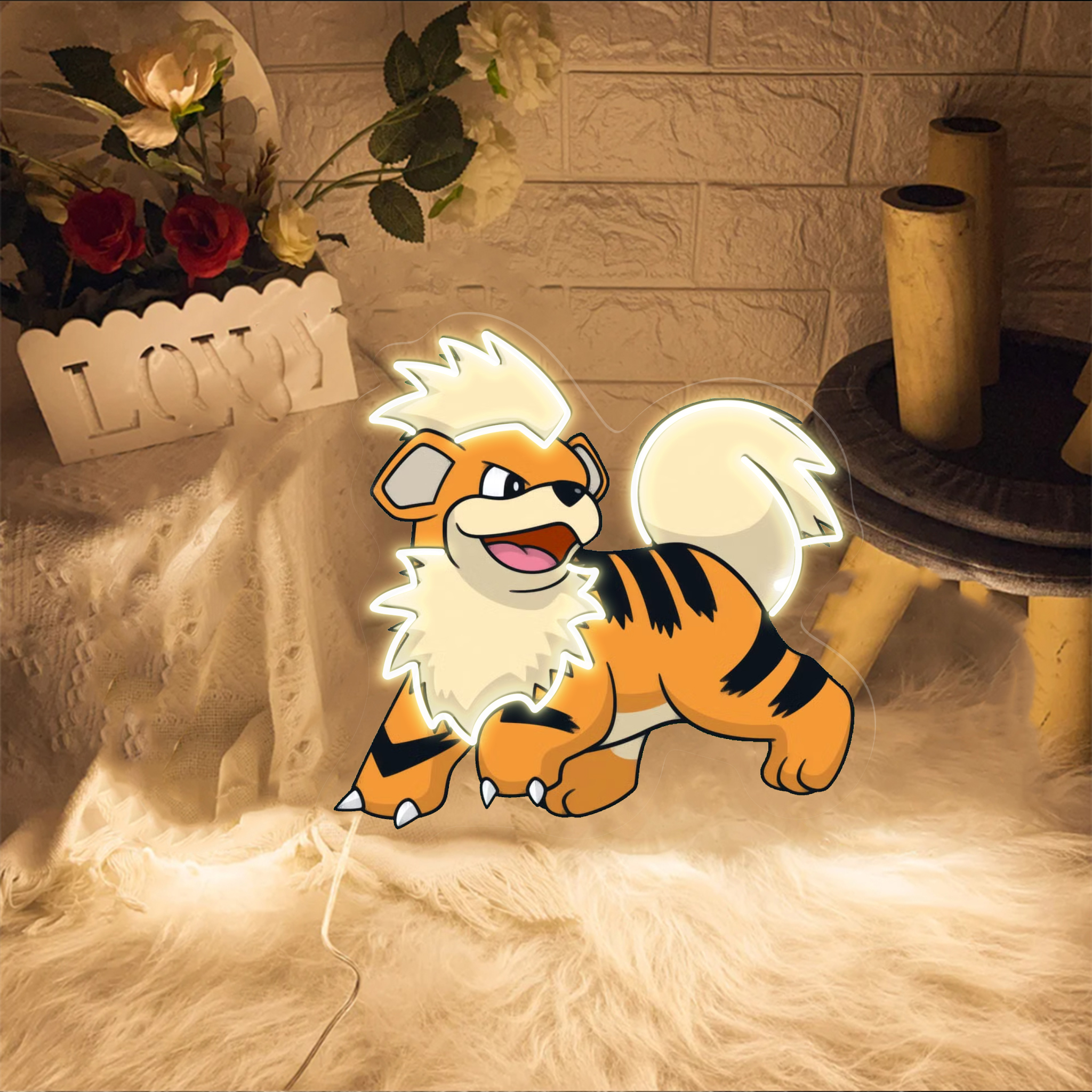 Growlithe Pokemon UV Signs