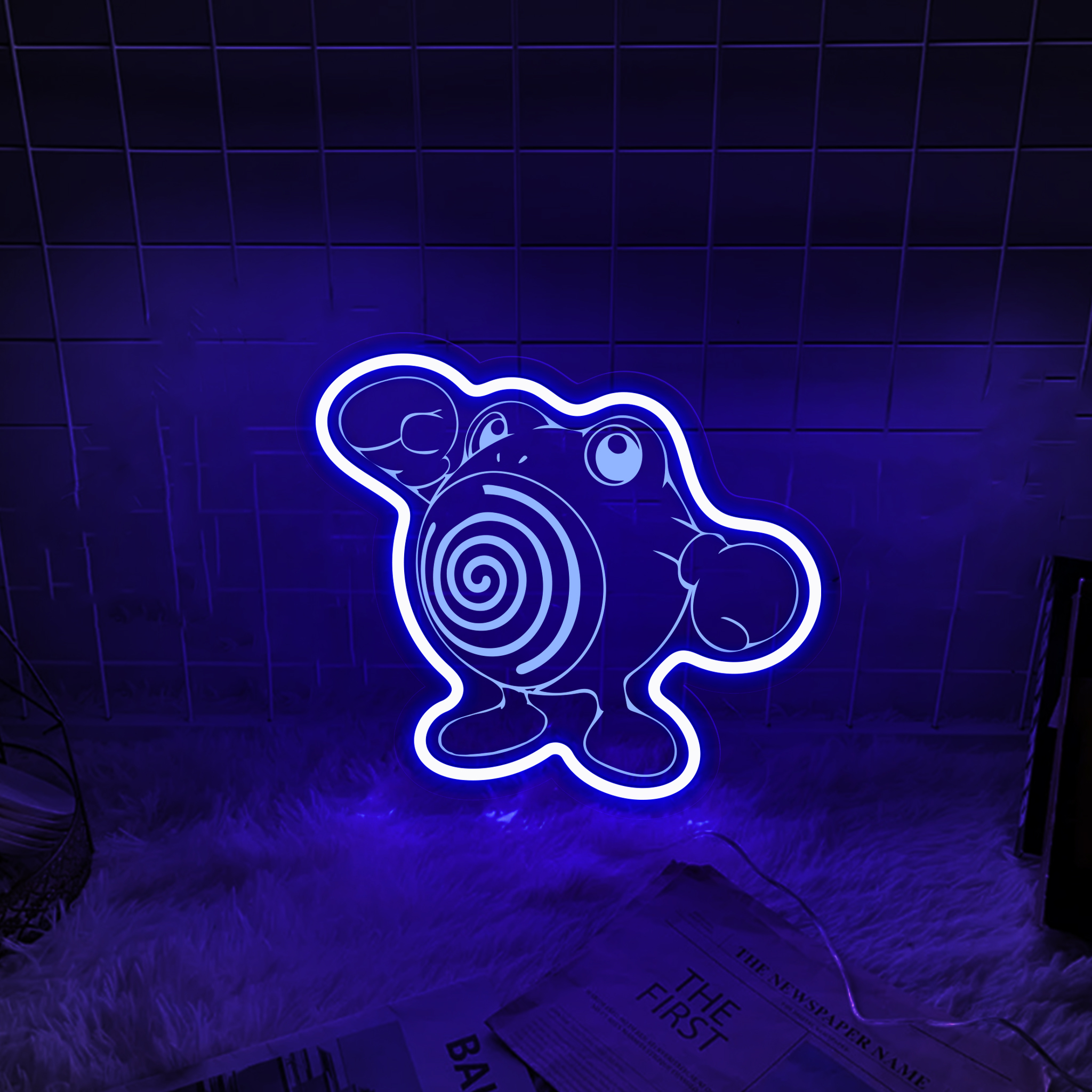 Poliwag Pokemon Laser Signs