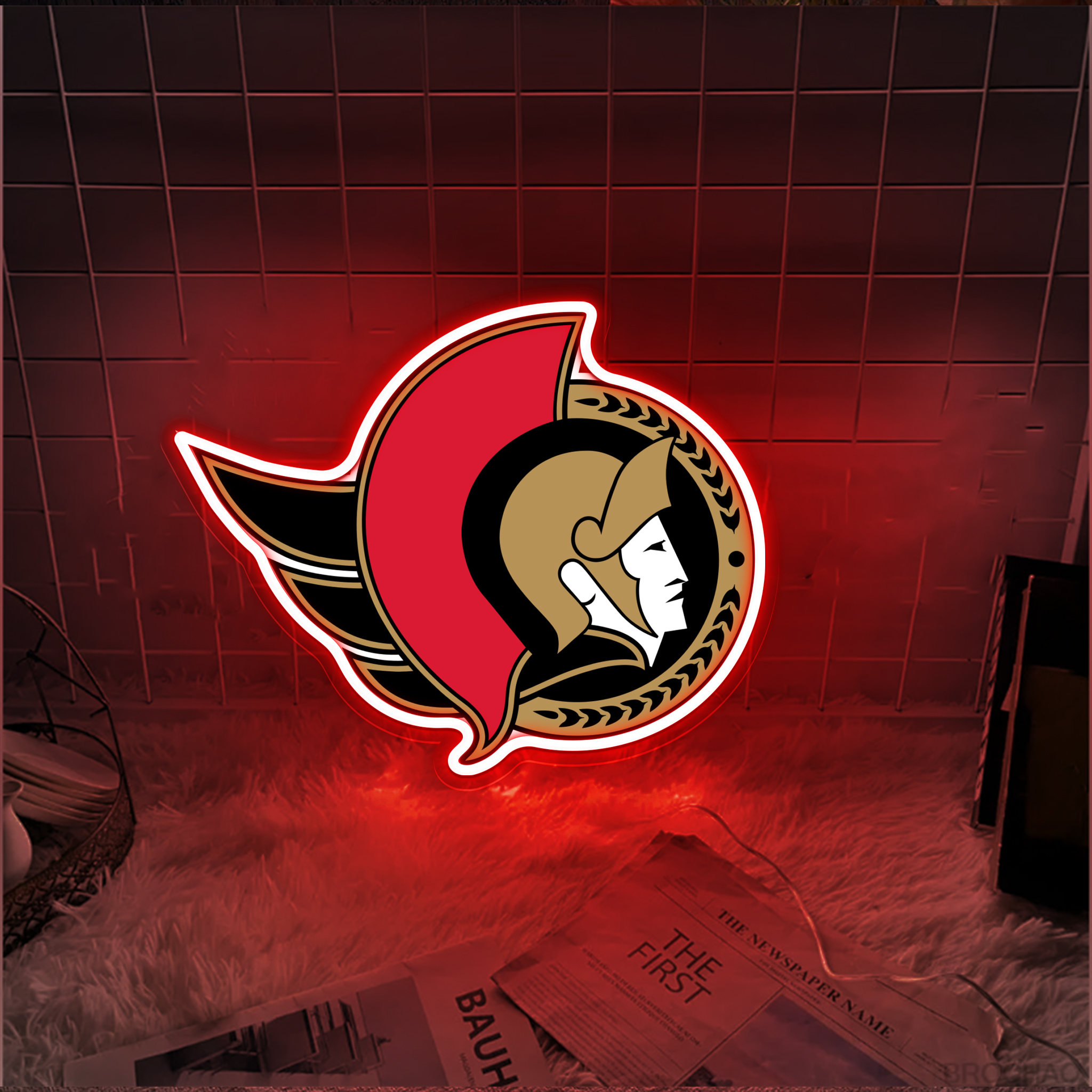 Ottawa Senators Ice Hockey UV Sign