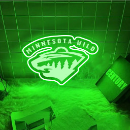 Ice Hockey Minnesota Wild Laser Sign