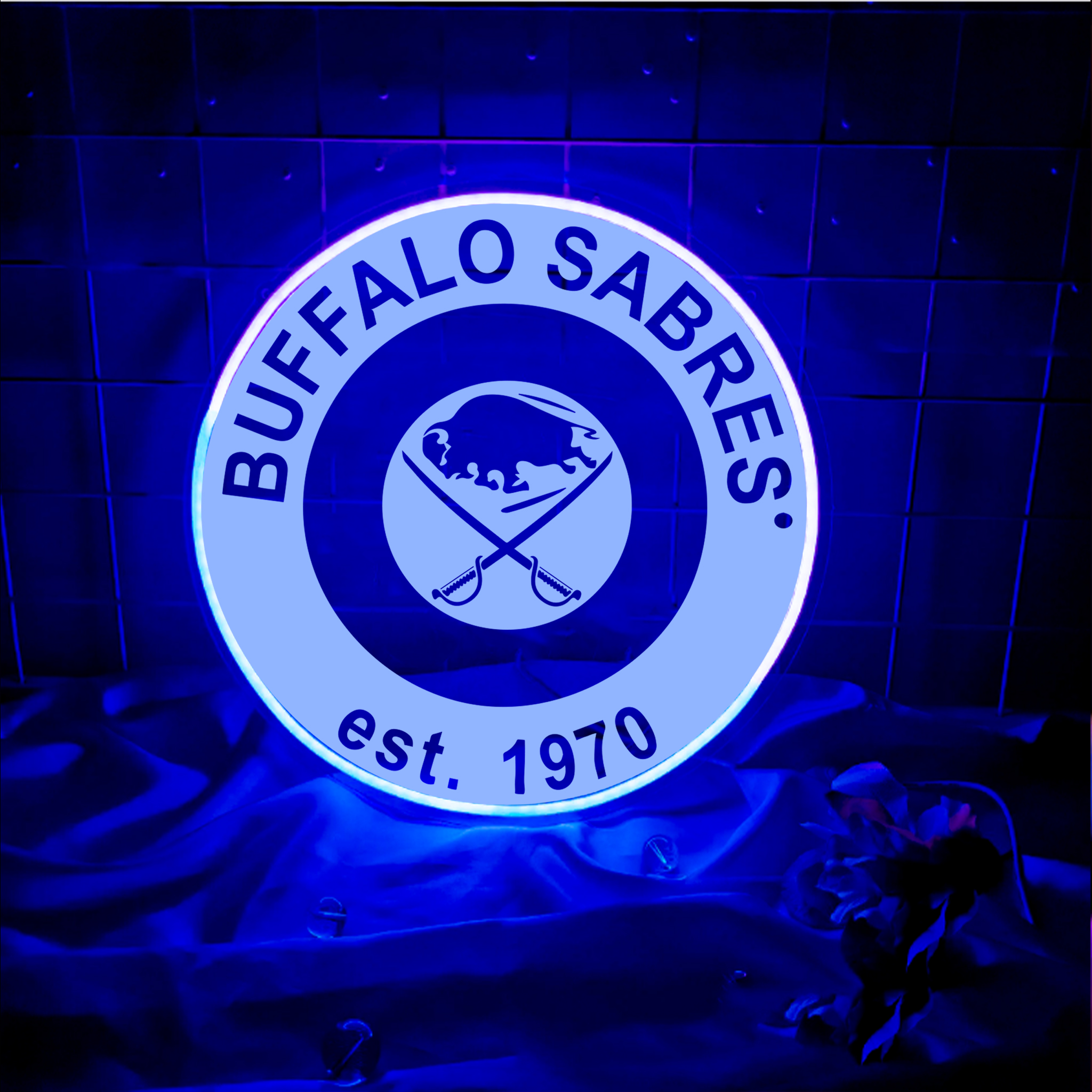 Buffalo Sabres Ice Hockey Laser Sign